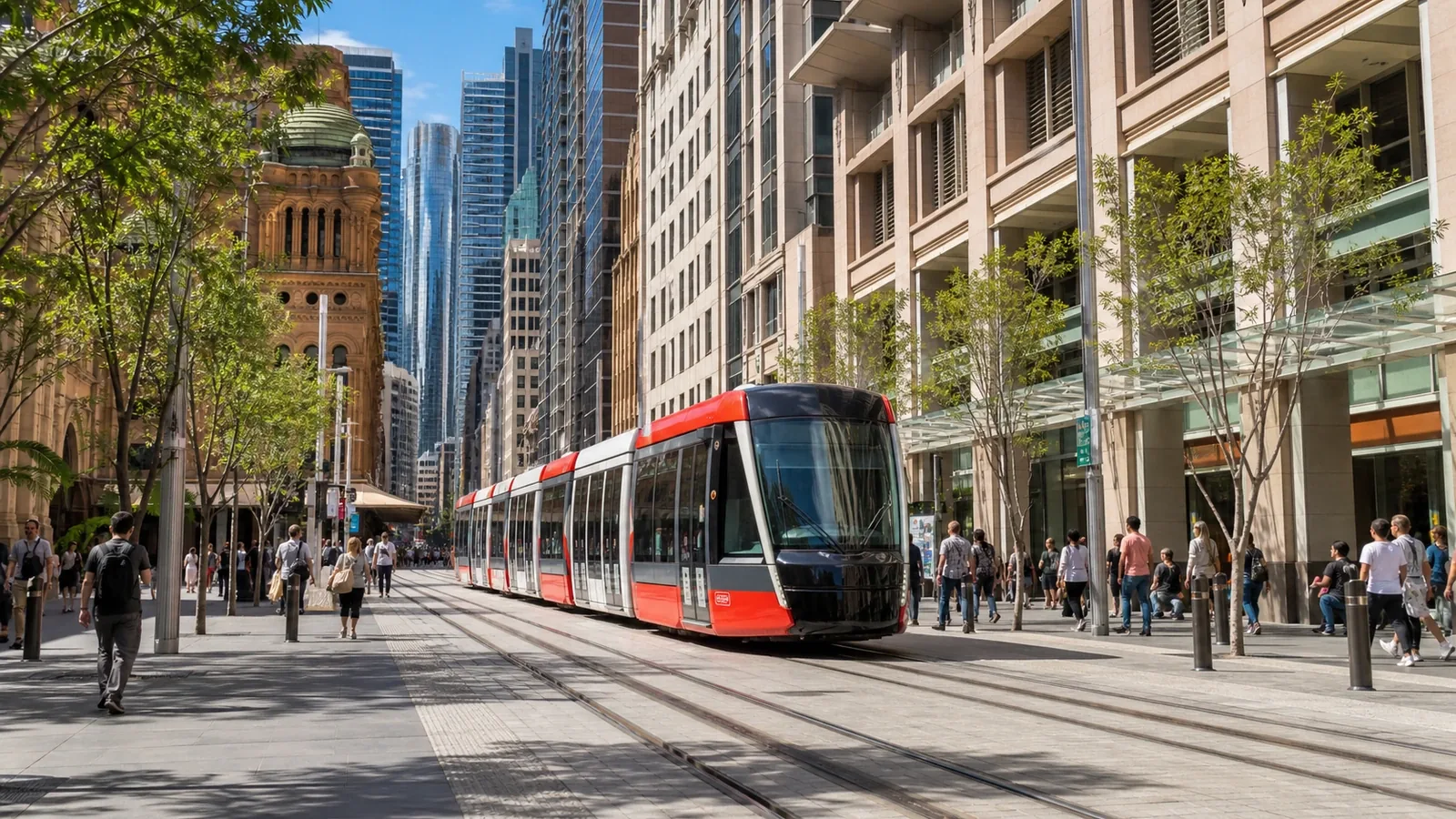 Tramway de Sydney : pratique pour certains trajets dans le centre