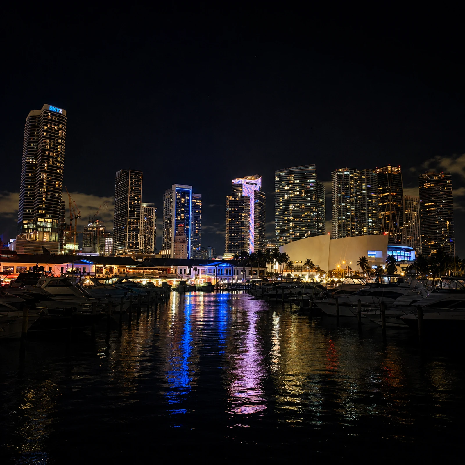 Erlebe Miamis Skyline und Villengegenden von der Biscayne Bay aus