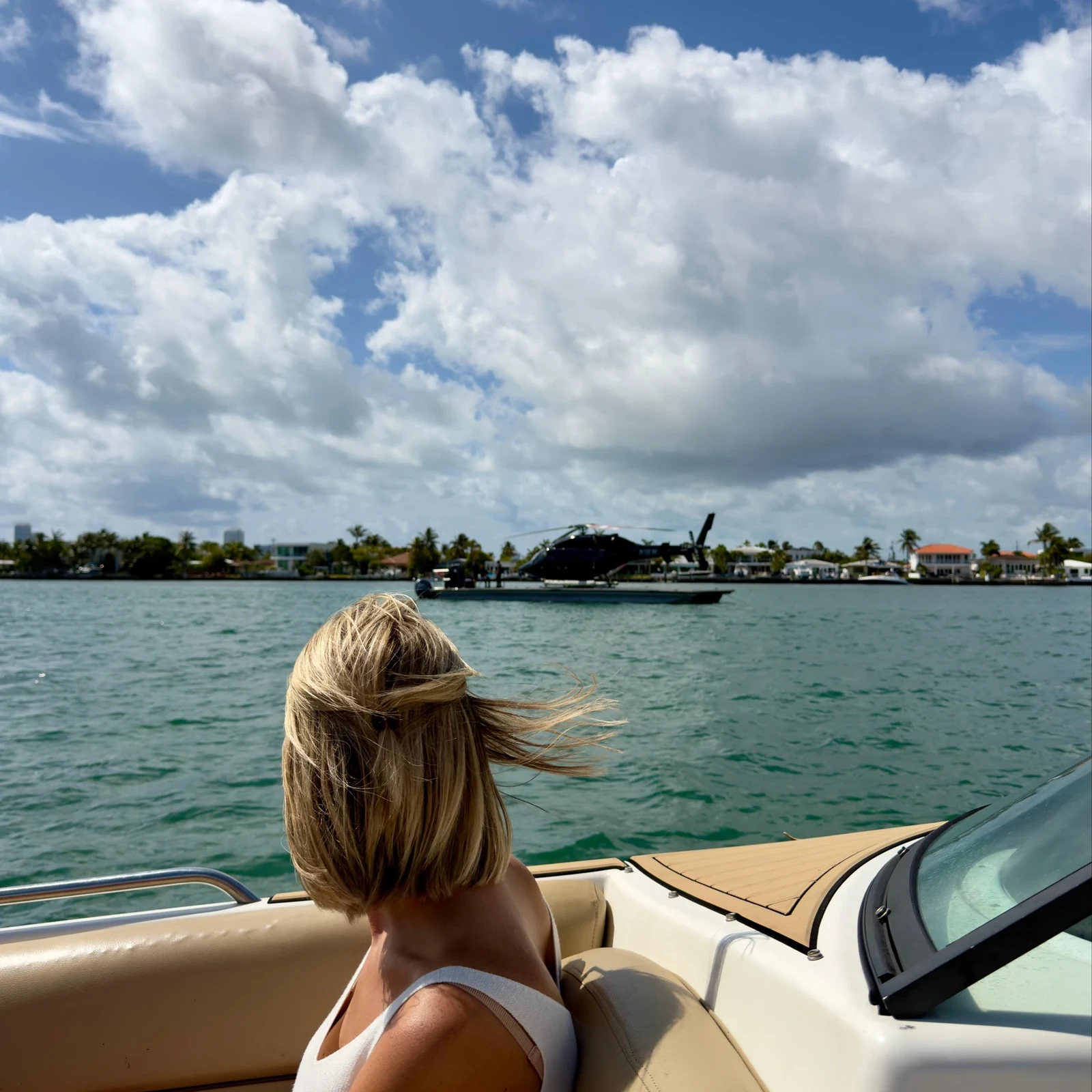 Miami Beach en bateau privé : villas, skyline et Raccoon Island