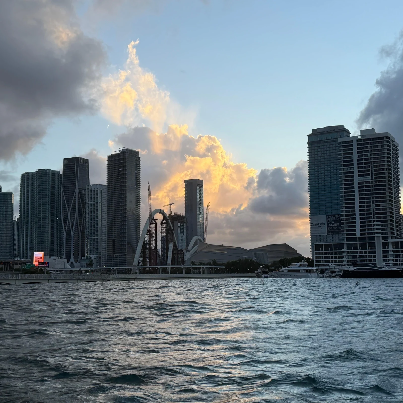 Miami Beach en bateau privé : villas, skyline et Raccoon Island
