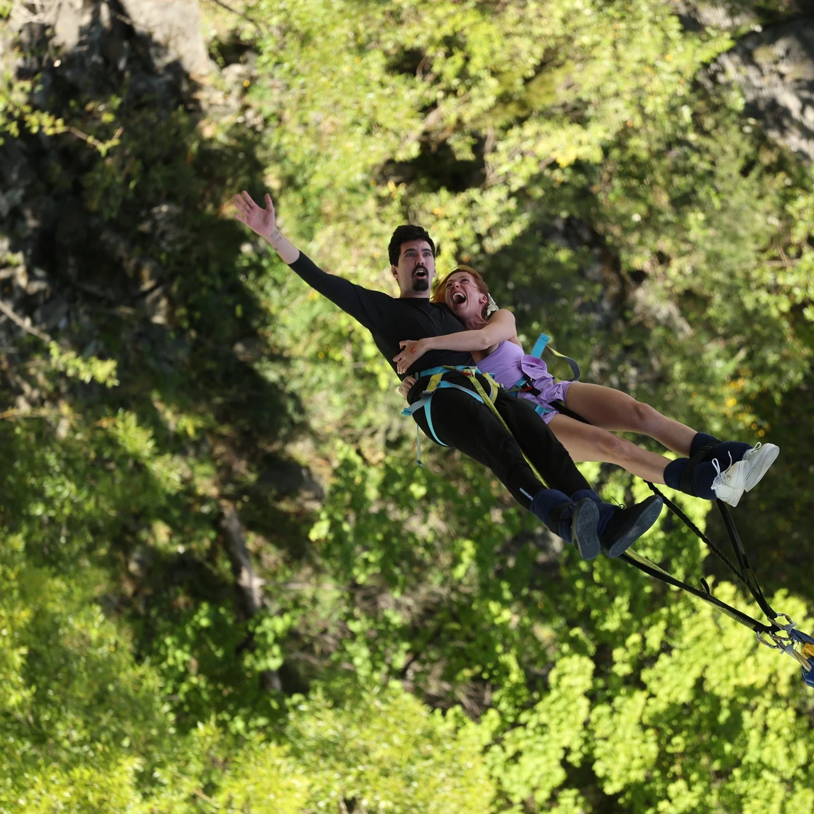Kawarau Bridge Bungy Queenstown: 43 Meter über dem Kawarau River