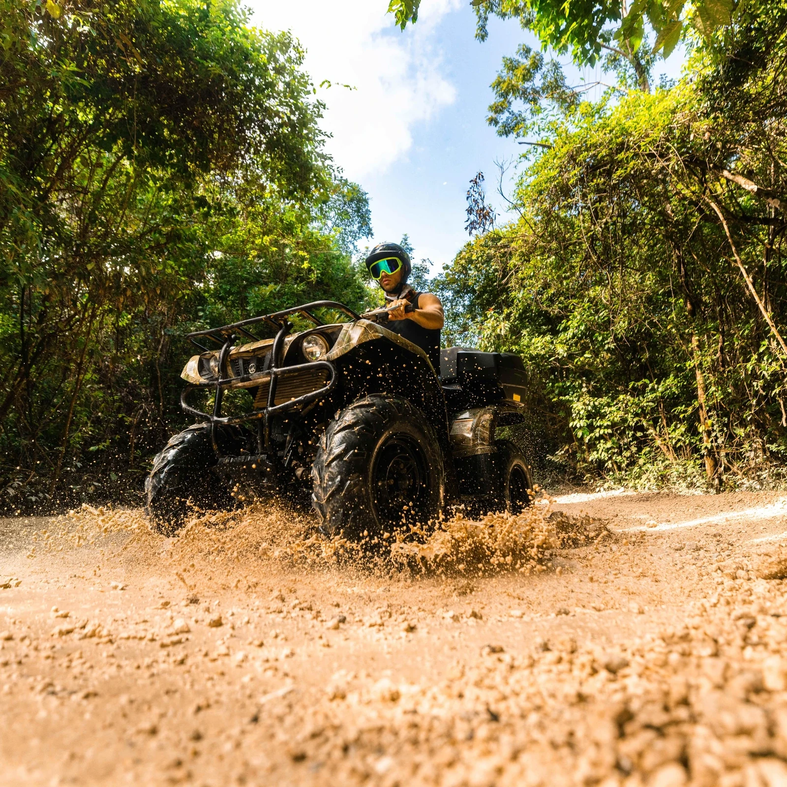 Excursion ATV, tyroliennes et cénote à Cancún