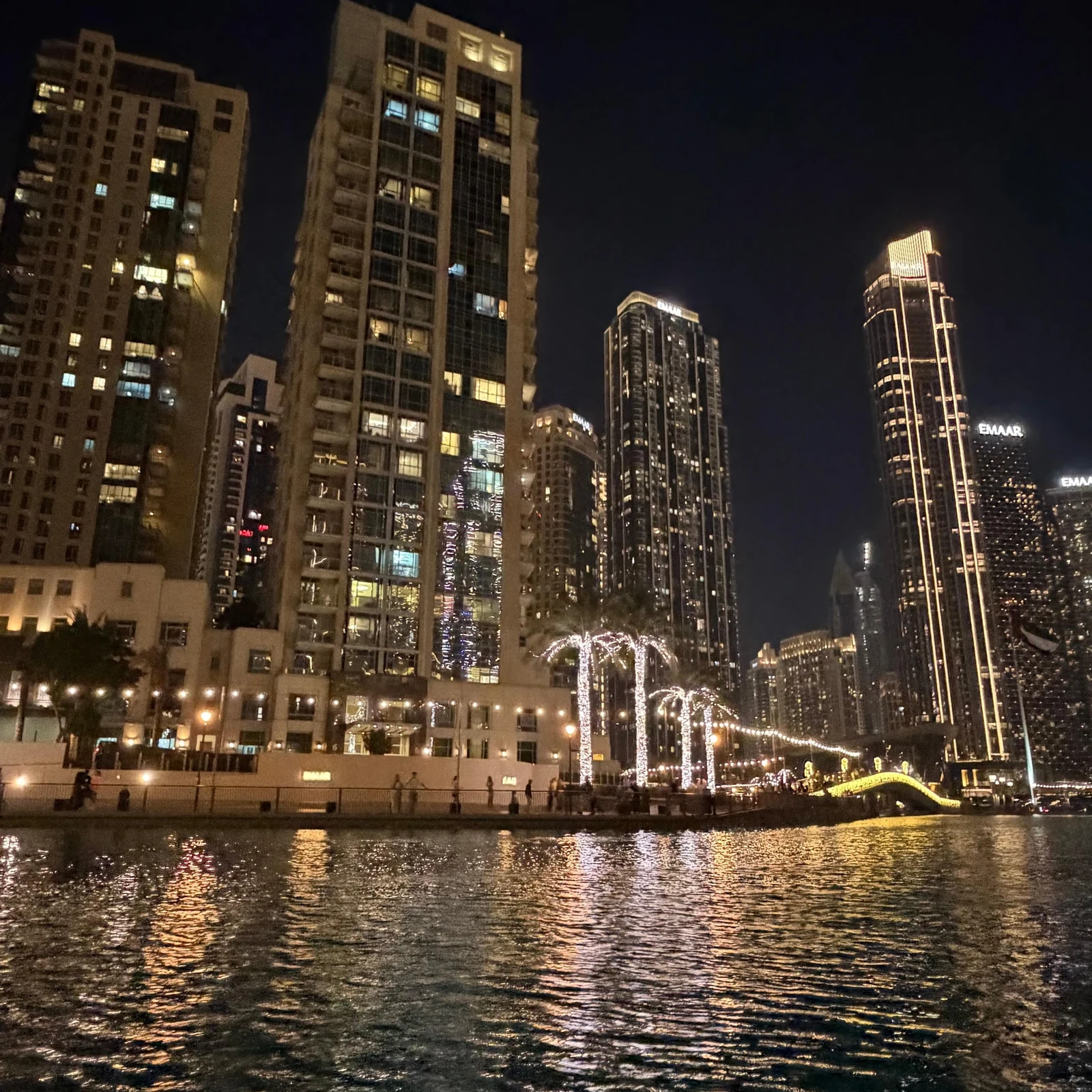Watch the Dubai Fountain from a traditional abra on Burj Lake
