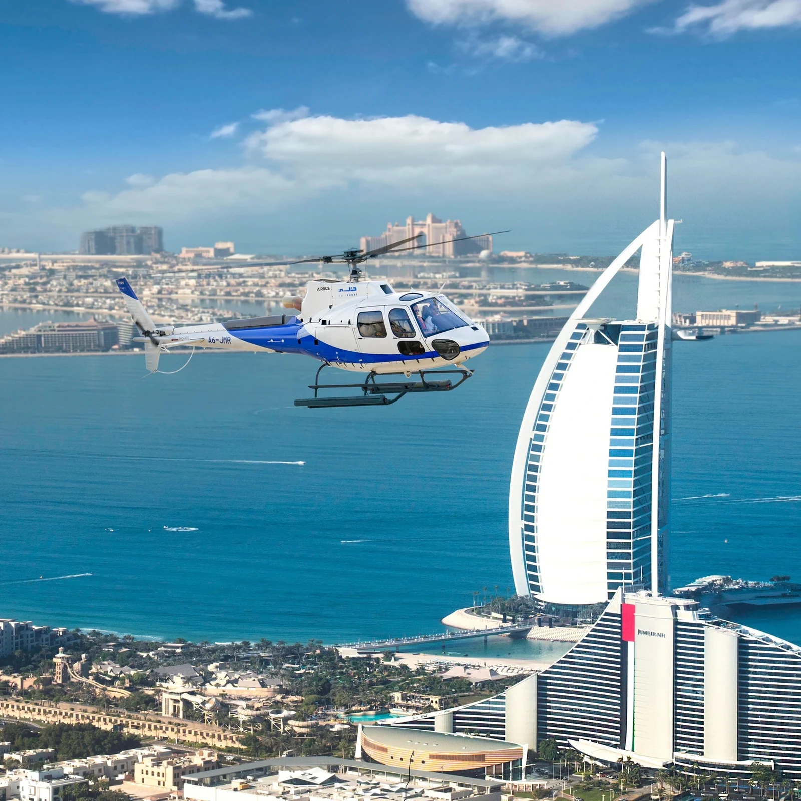 Vol en hélicoptère à Dubaï au-dessus de Palm Jumeirah