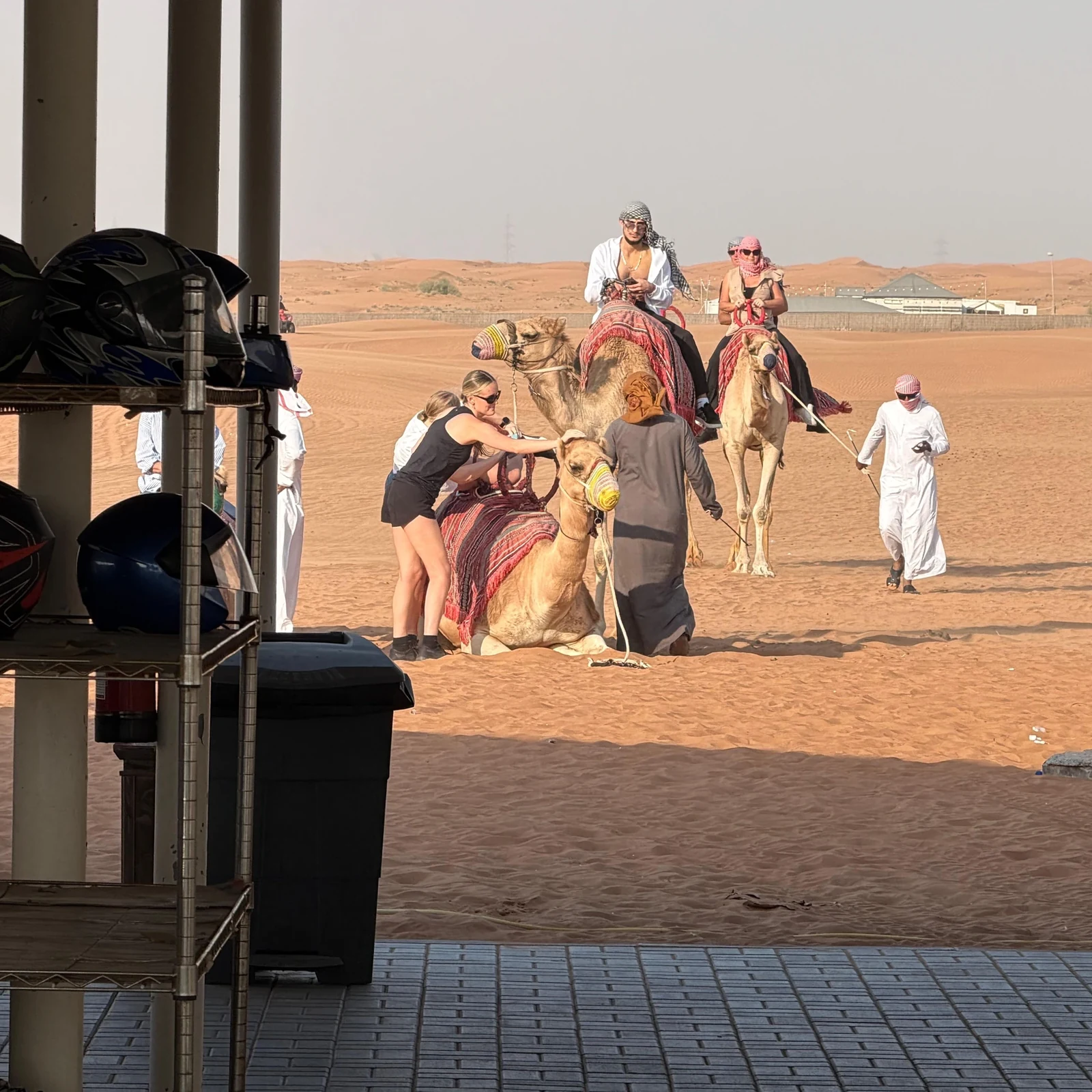 Polaris RZR dune buggy in Dubai with sandboarding and camel ride