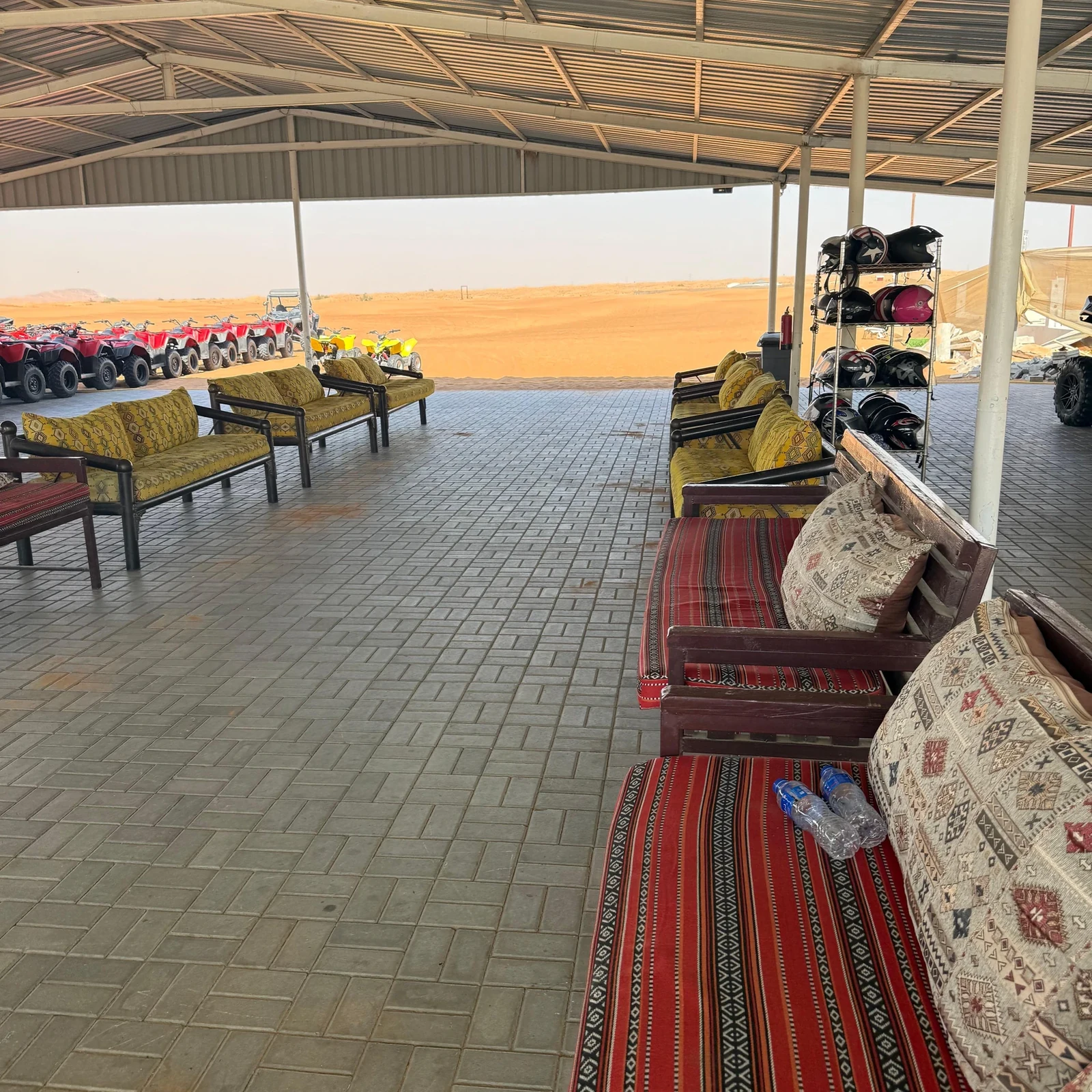 Polaris RZR dune buggy in Dubai with sandboarding and camel ride