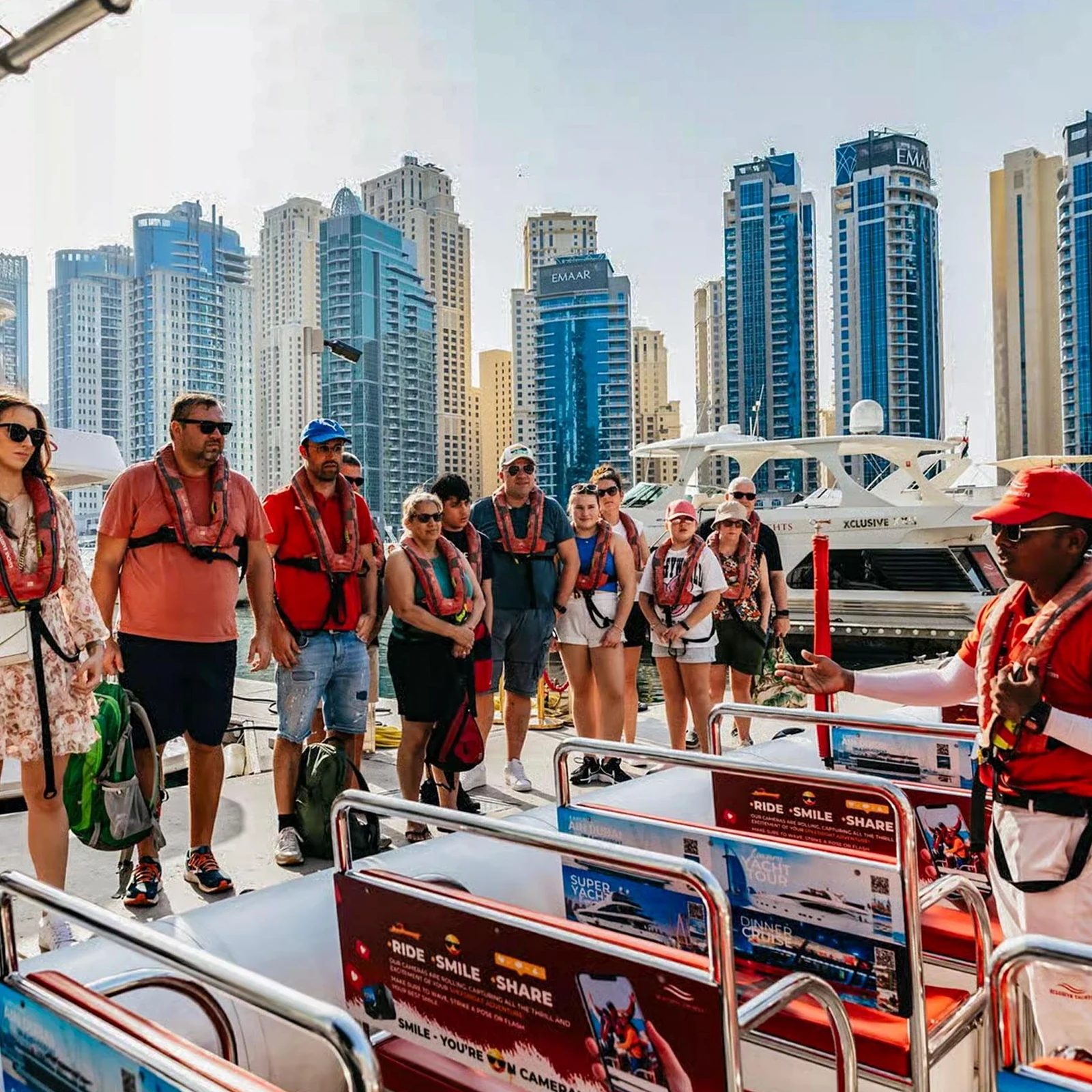 Dubai from the water: Marina, Palm Jumeirah, Atlantis and Burj Al Arab