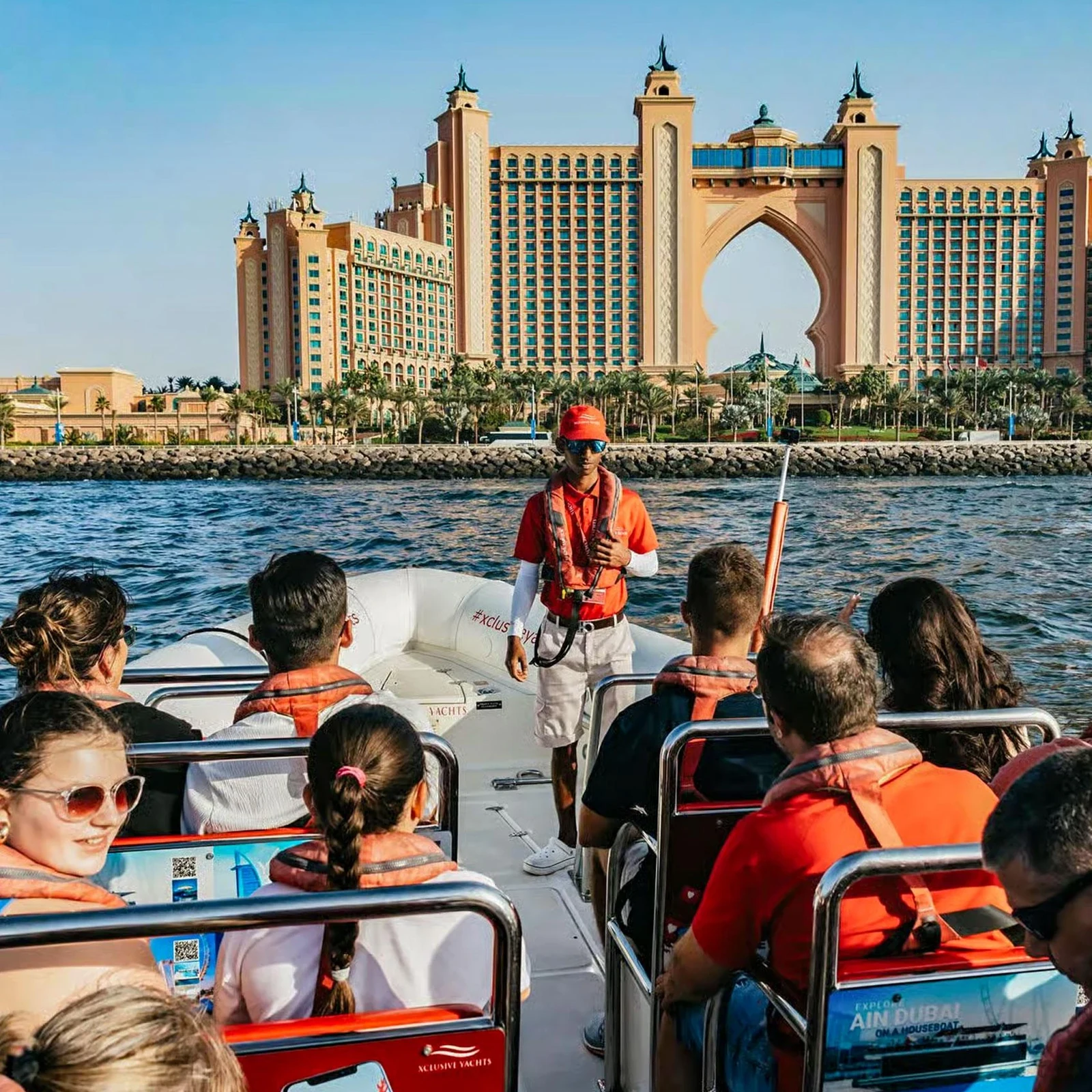 Dubai from the water: Marina, Palm Jumeirah, Atlantis and Burj Al Arab