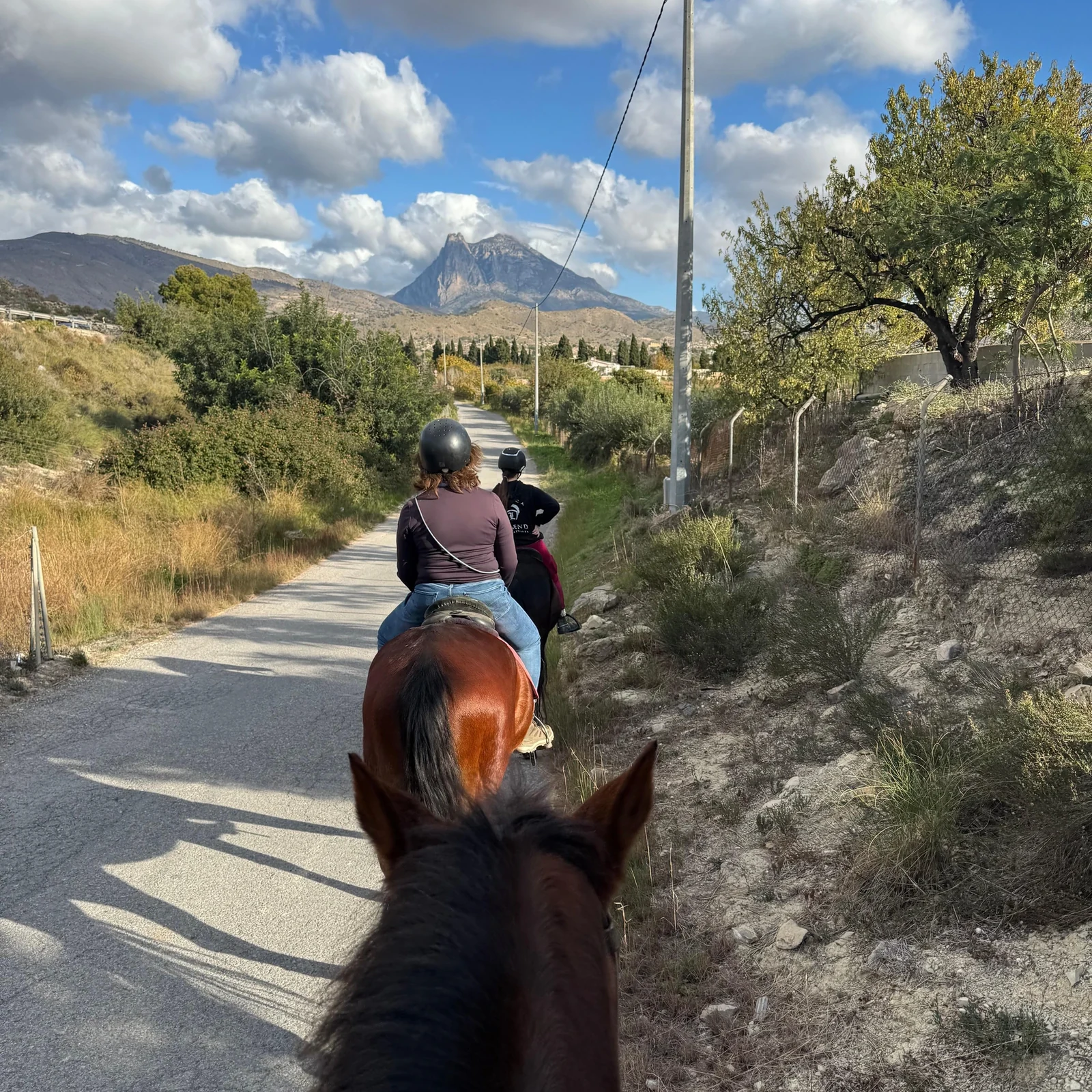 Ausritt durch die Berge von Villajoyosa mit Blick aufs Mittelmeer