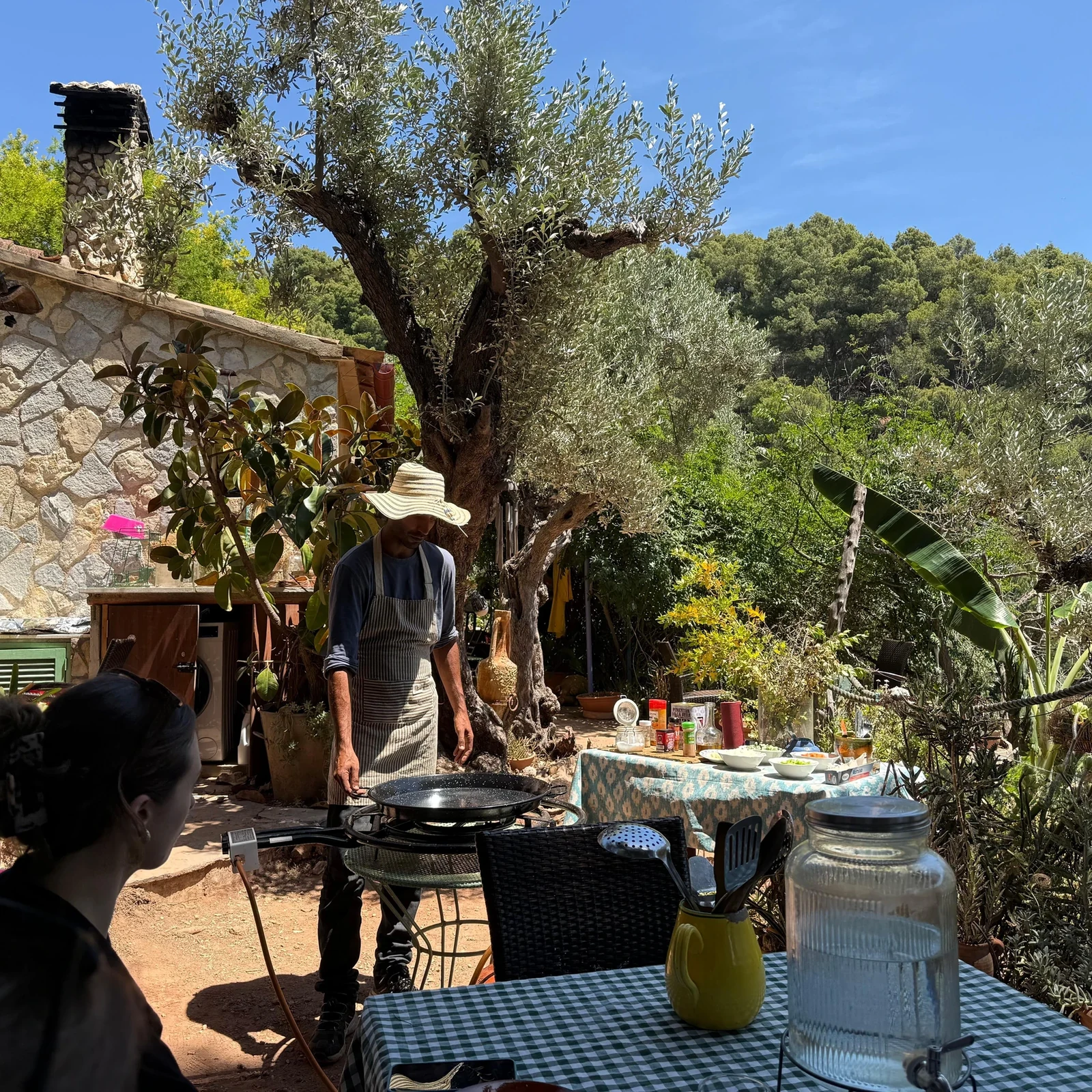 Cours de paella dans une finca de la Tramuntana près de Fornalutx
