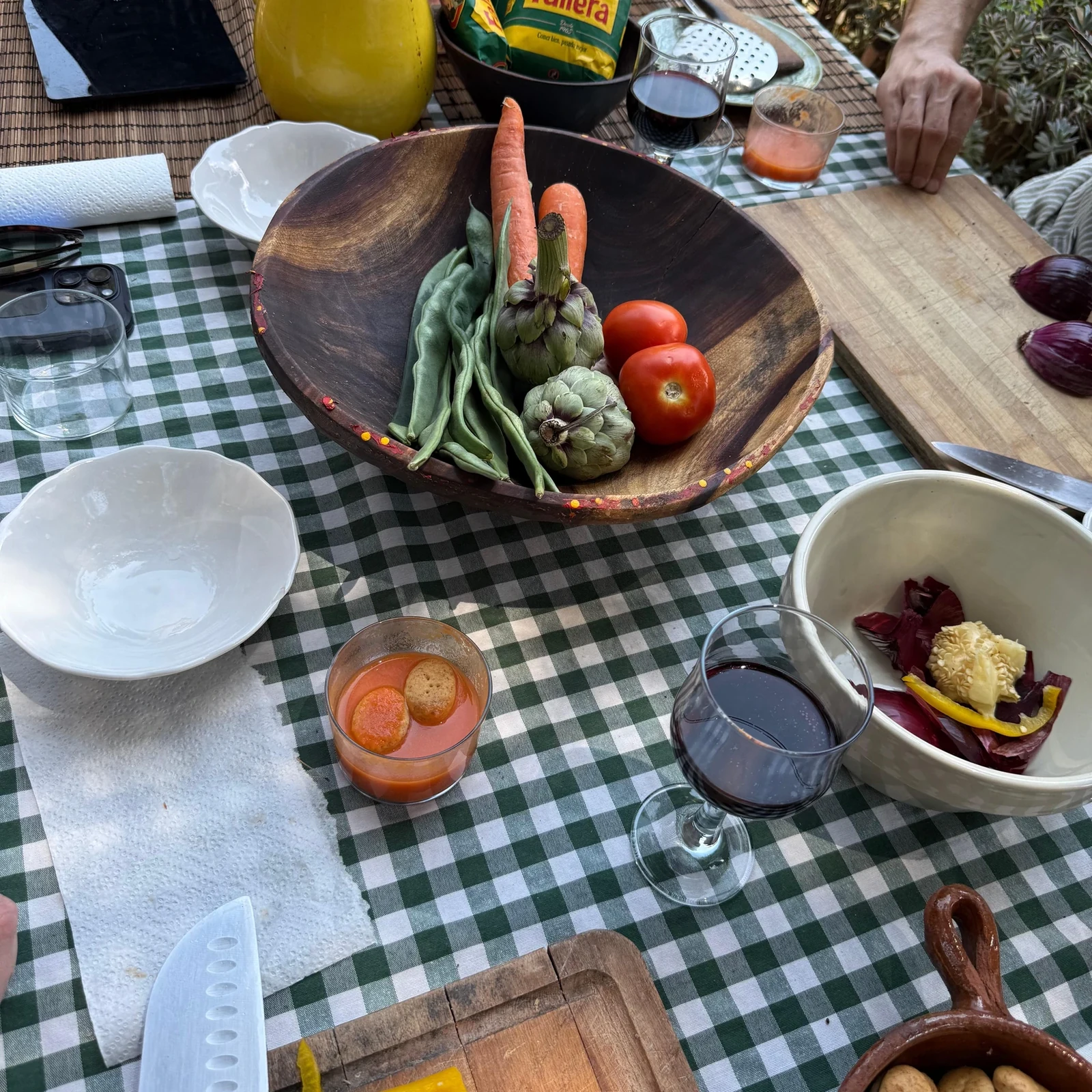 Clase de paella en una finca de la Tramuntana cerca de Fornalutx