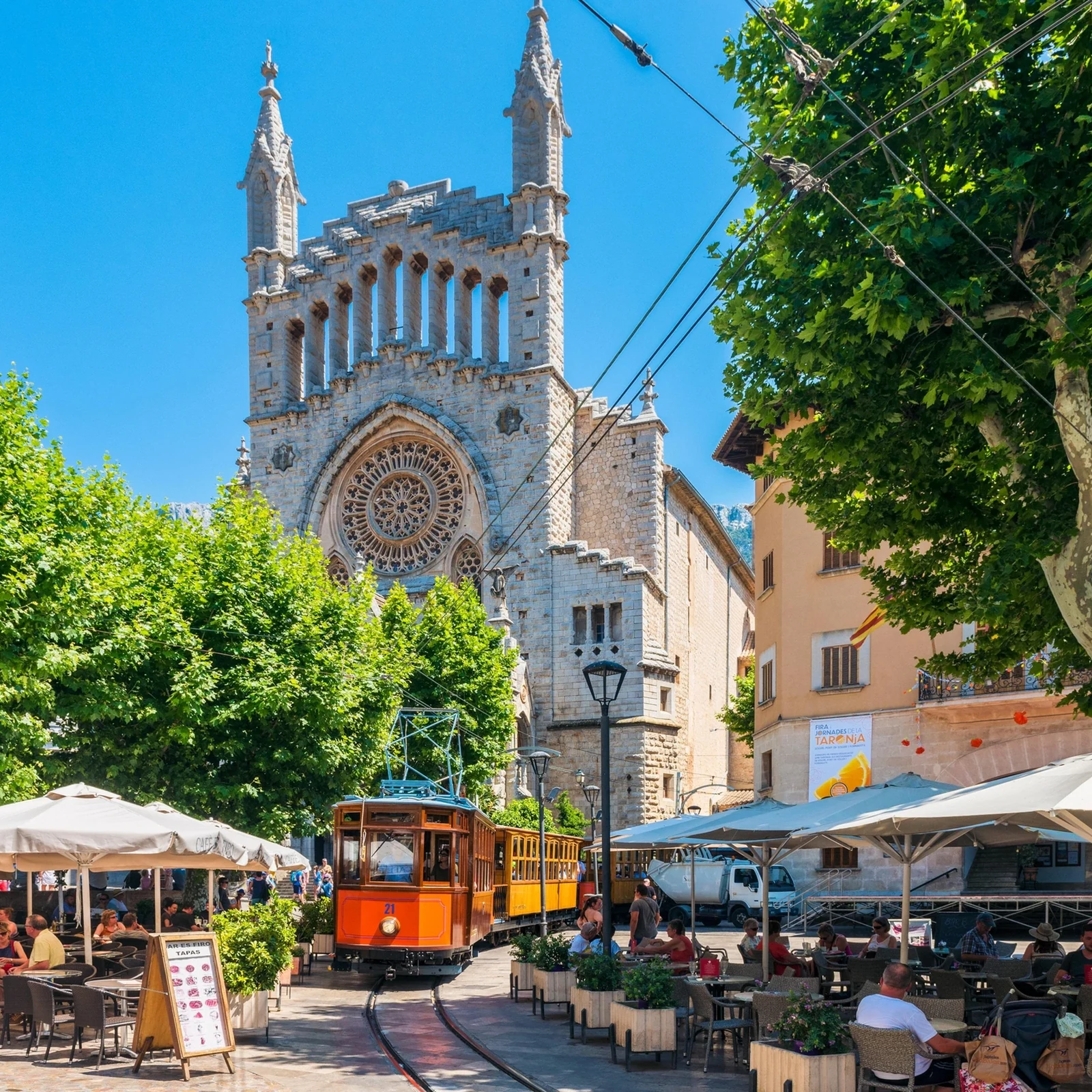 Mallorca island tour by boat, tram and train from the south