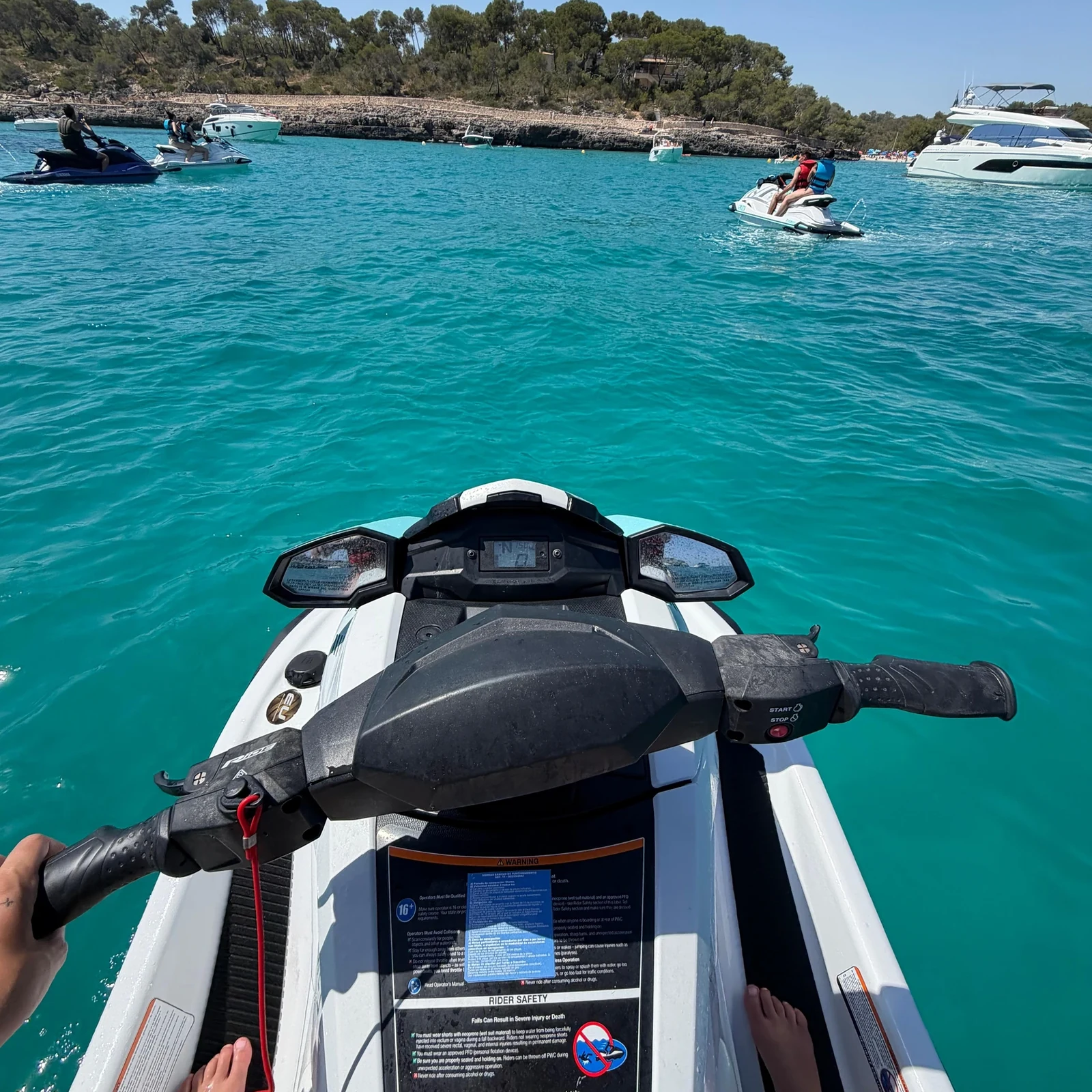 60 Minuten Jetski ab Cala d'Or entlang Mallorcas Küste