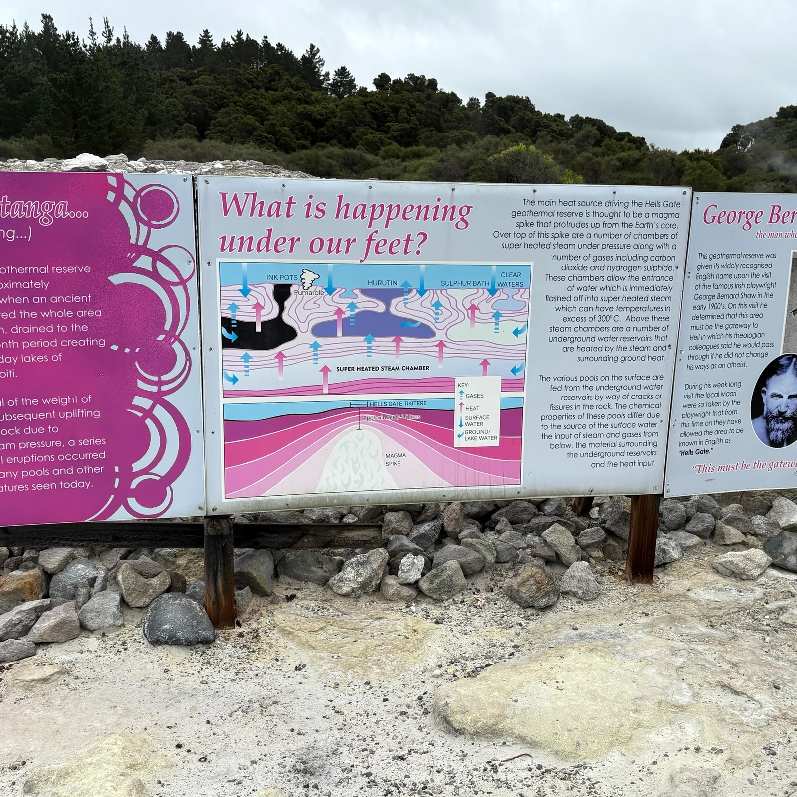 Geothermal scenery, mud and Māori culture at Hell's Gate