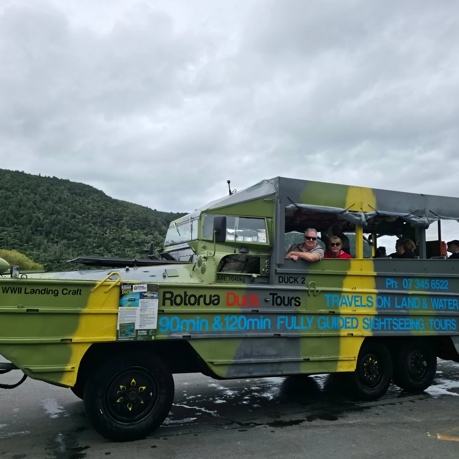 See Rotorua by land and water without changing vehicles
