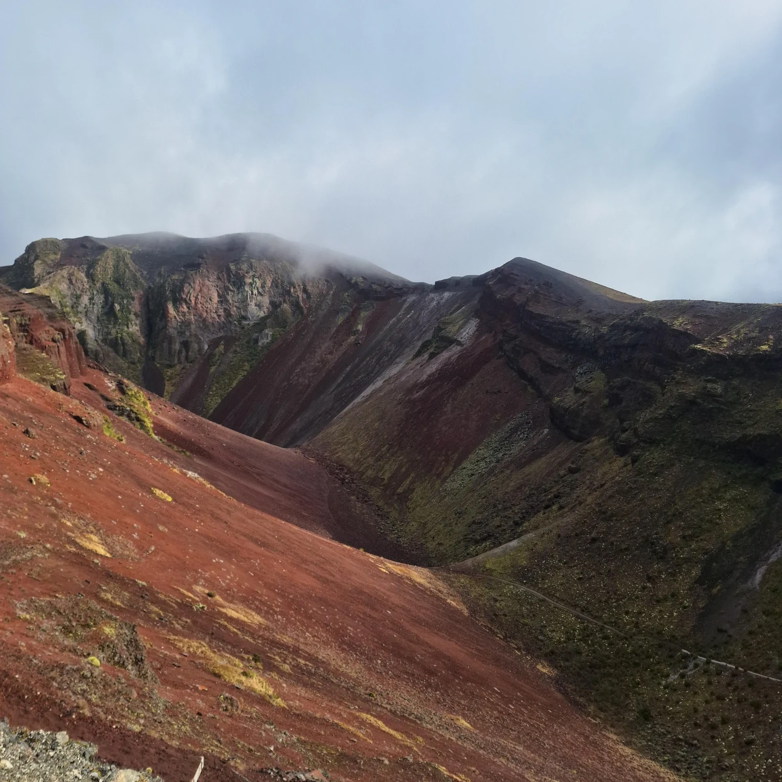 Walk across Mount Tarawera’s summit and volcanic crater