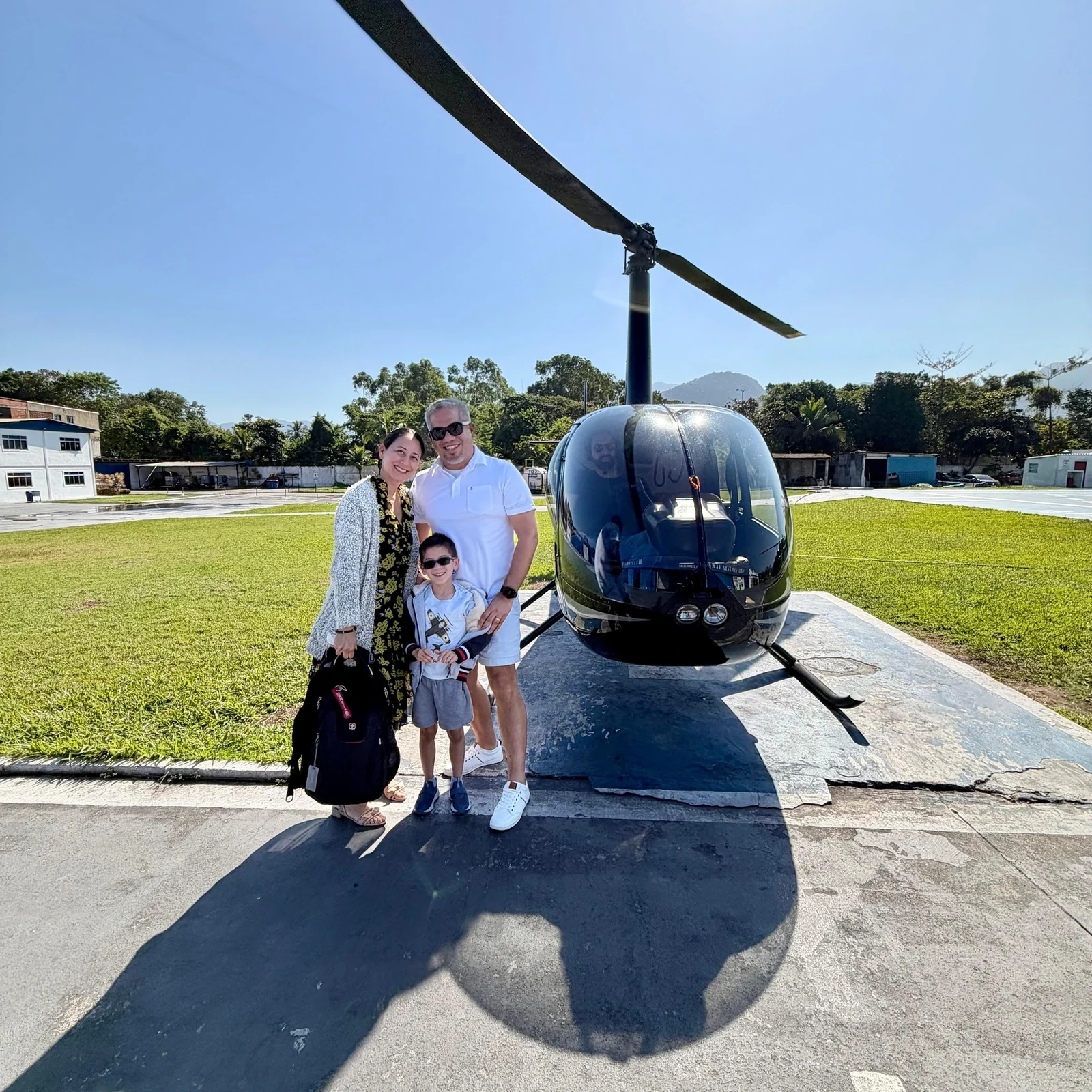 See Christ the Redeemer and Rio from a helicopter
