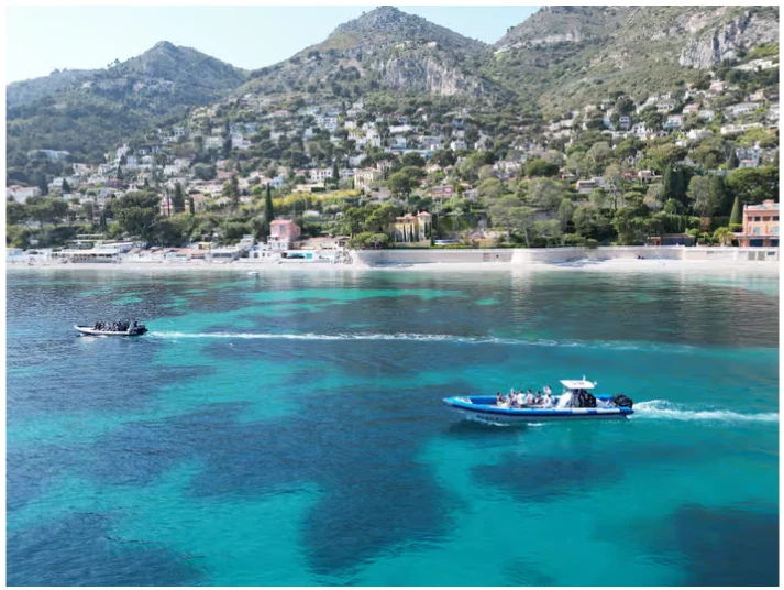 Excursion en bateau de Nice aux grottes de Mala et à Villefranche avec snorkeling