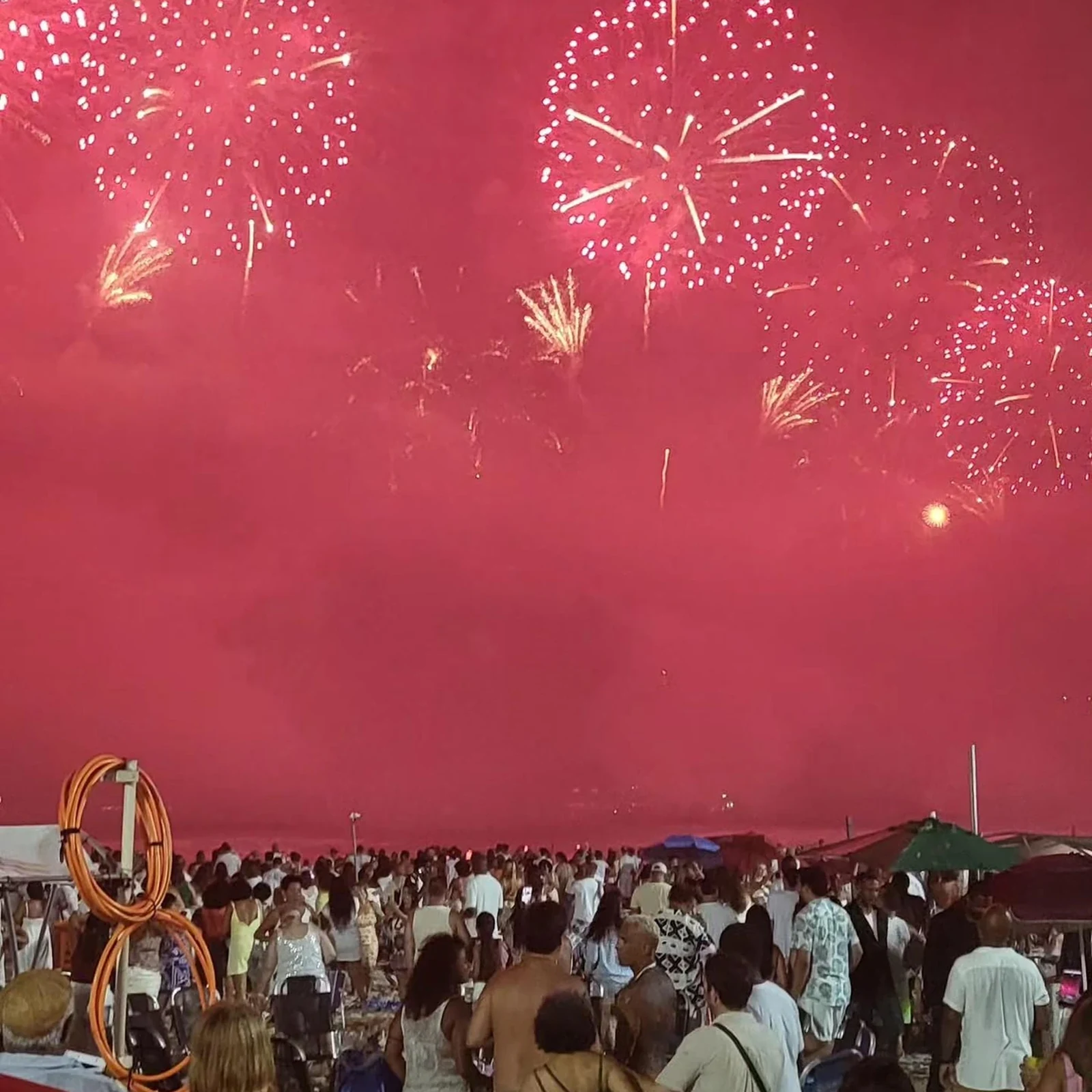 Feu d'artifice de Copacabana avec dîner et boissons