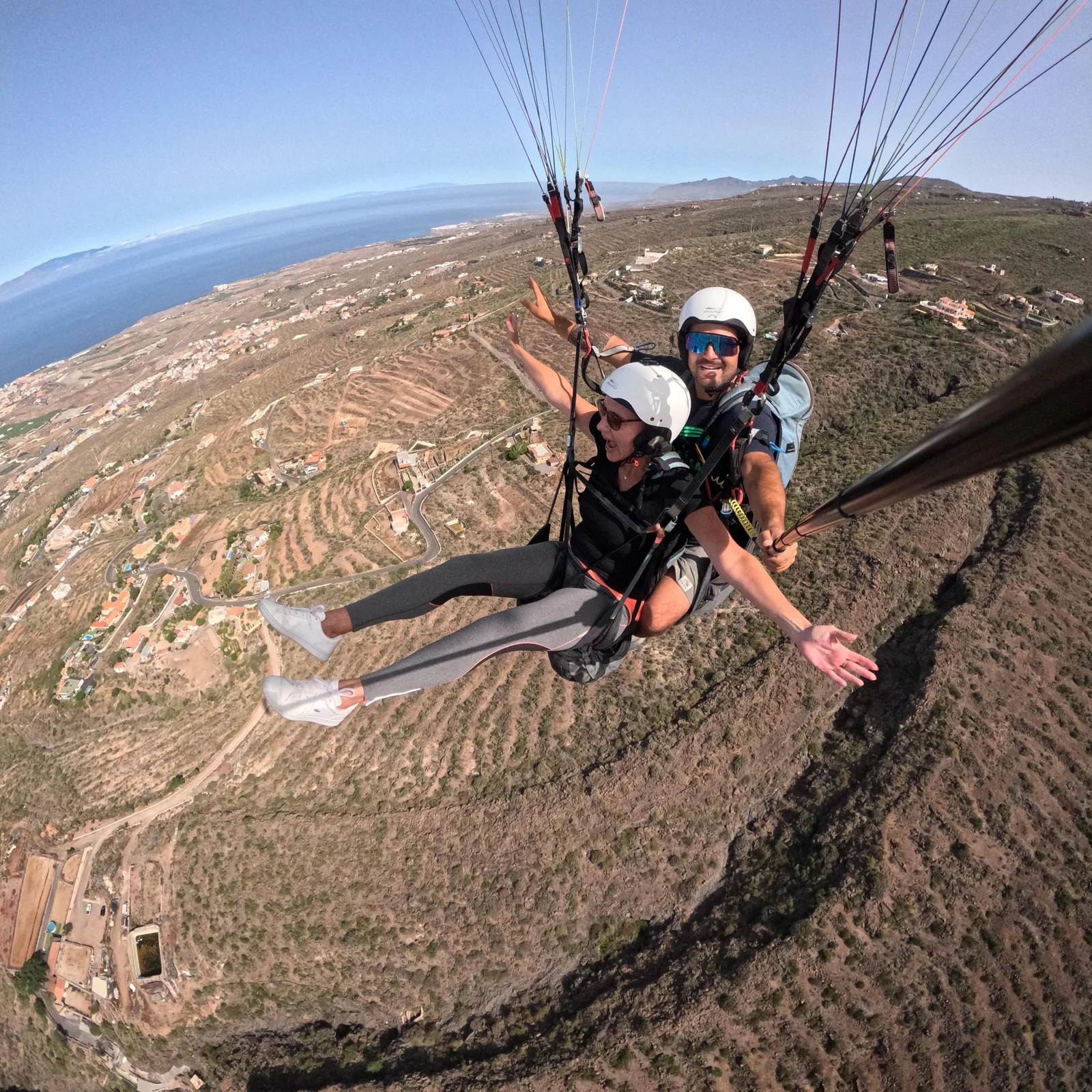 Tandem paragliding flight in Costa Adeje with pickup