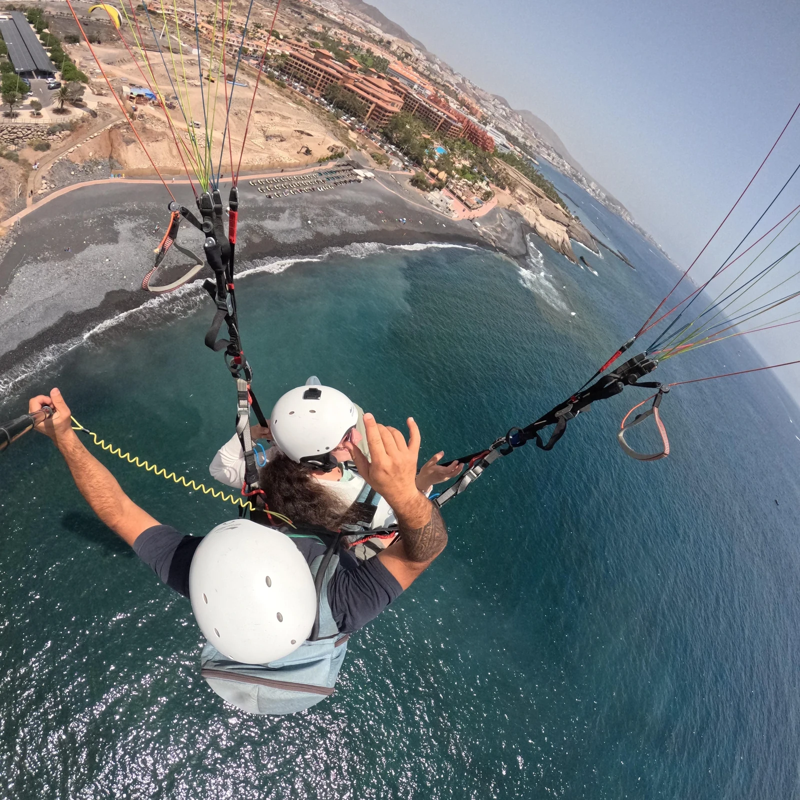 Tandem paragliding flight in Costa Adeje with pickup