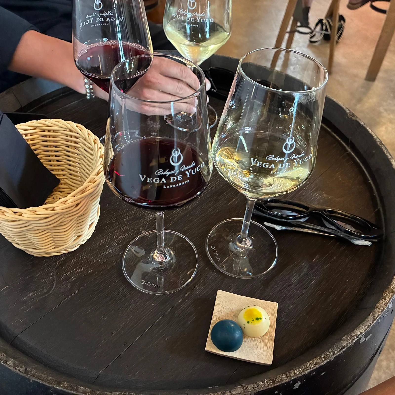 Discover Finca Testeina among volcanic vines at sunset