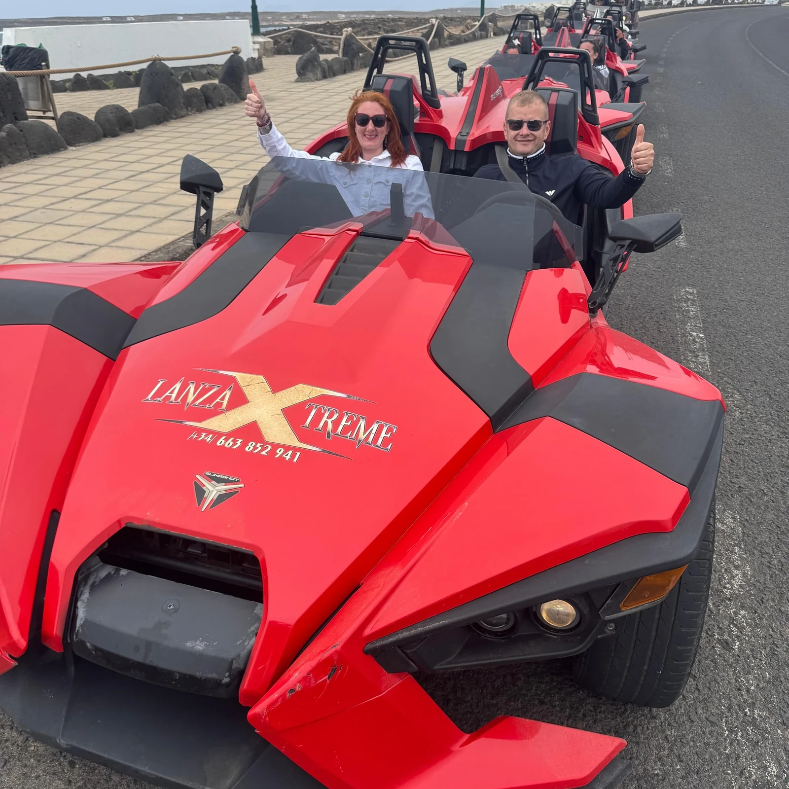Erkunde Lanzarote am Steuer eines Polaris Slingshot