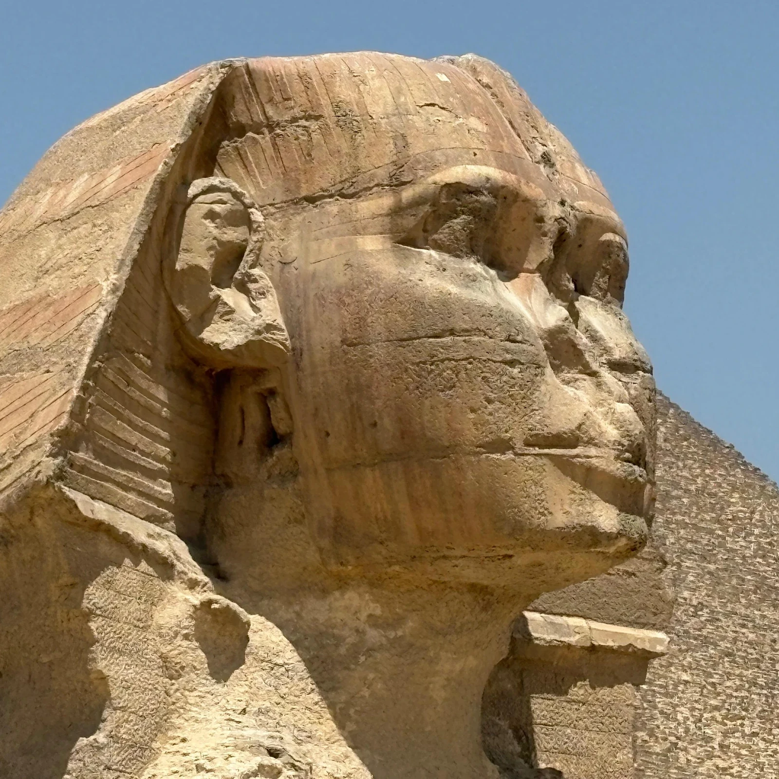 Pyramiden von Gizeh und Grand Egyptian Museum an einem privaten Tag