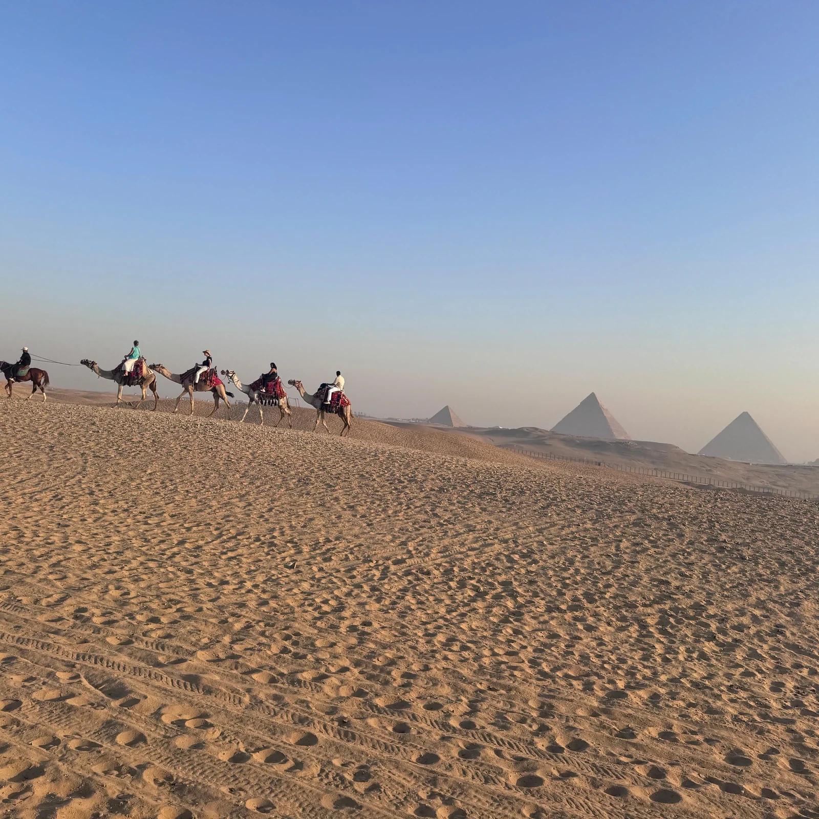 Giza at sunrise: pyramids, ride and breakfast