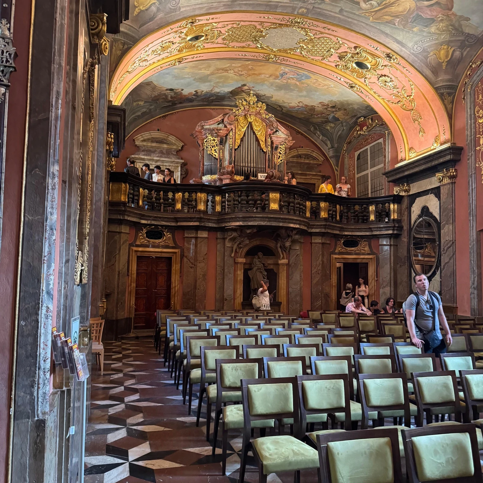 Classical music inside a Baroque Prague chapel