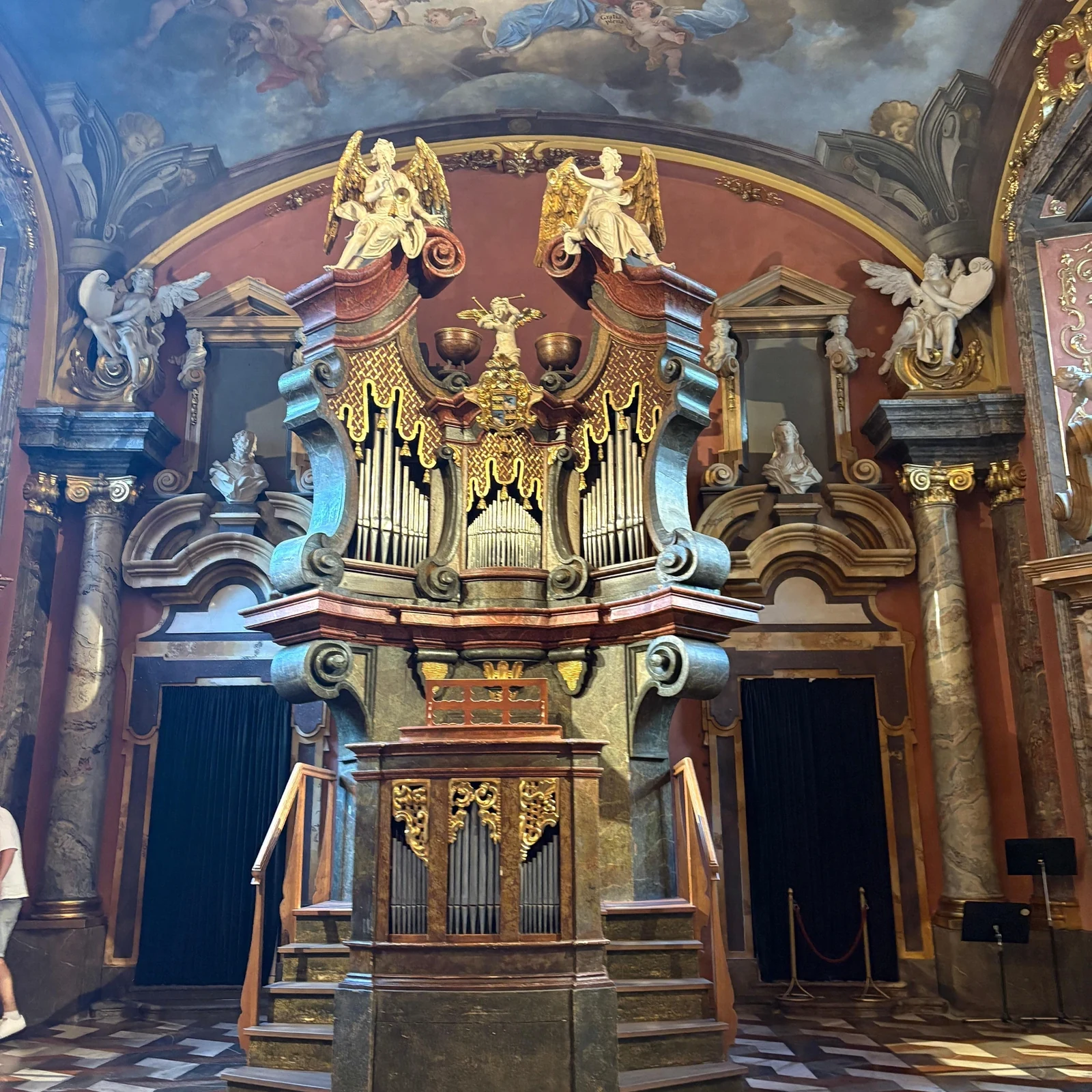 Classical music inside a Baroque Prague chapel