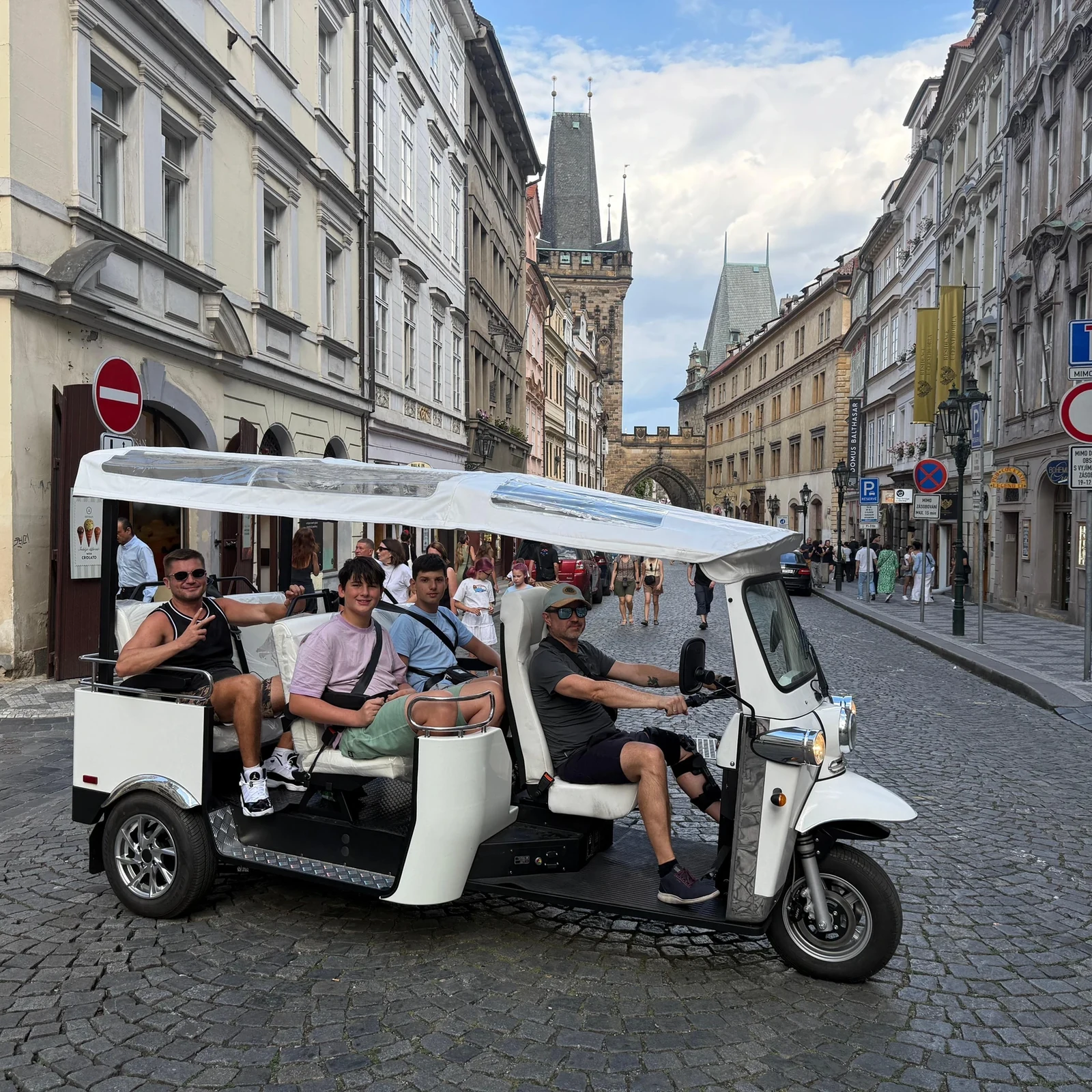 Explore Prague in a private electric tuk-tuk