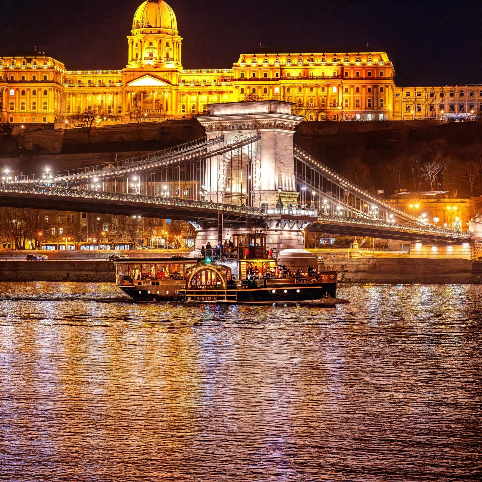 See Budapest from a historic-style paddle steamer