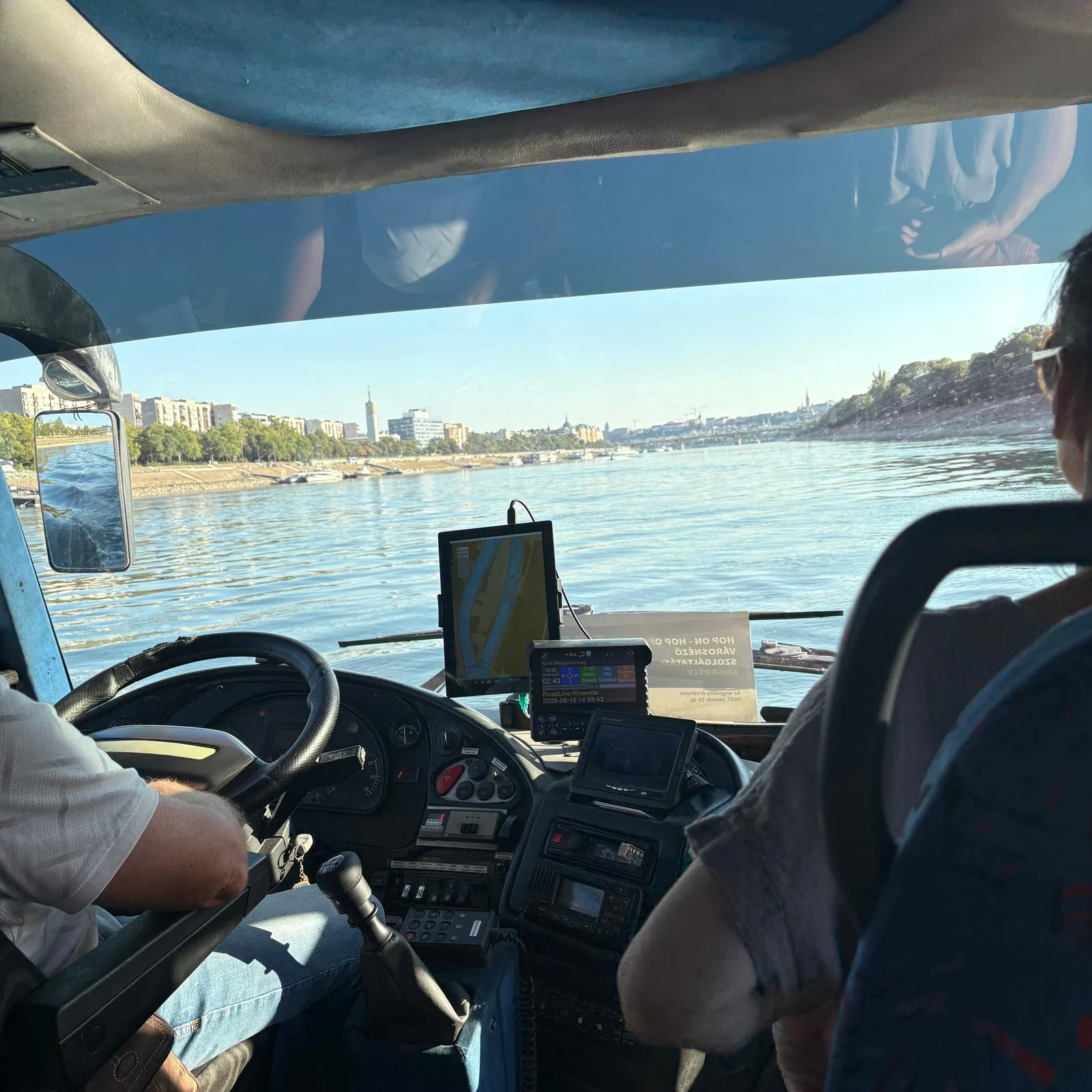 From Budapest’s streets into the Danube without changing vehicles