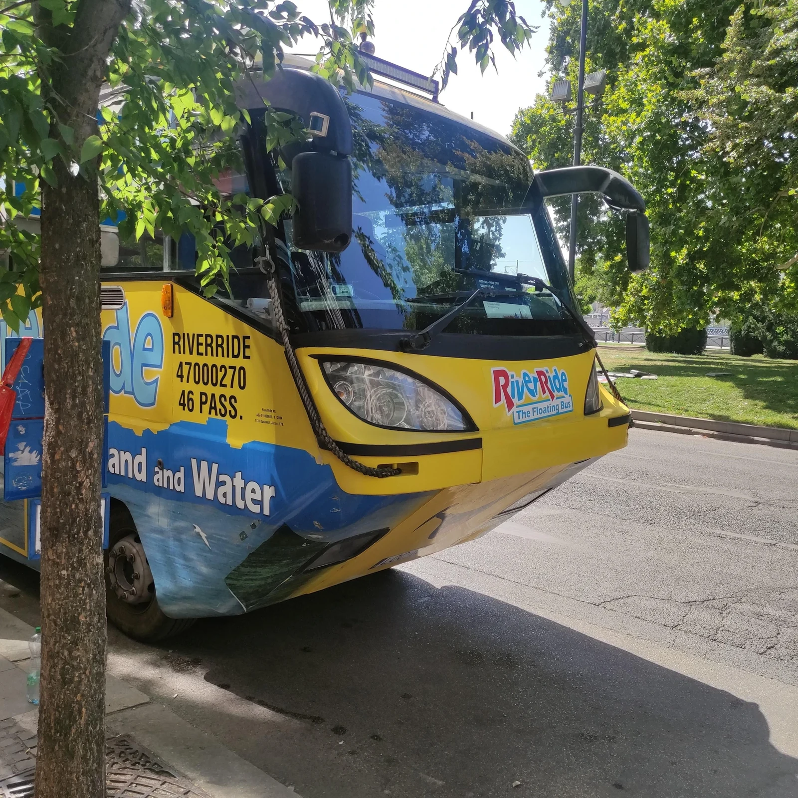 From Budapest’s streets into the Danube without changing vehicles