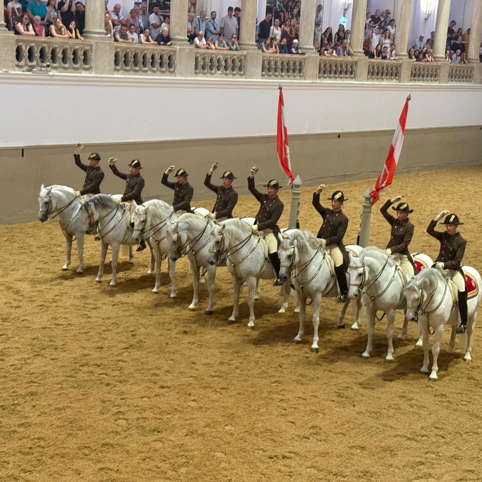 Lipizanos, Alta Escuela y música en la Hofburg