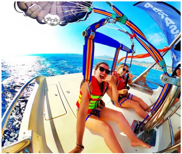 Parachute ascensionnel à Nice au-dessus de la Côte d’Azur