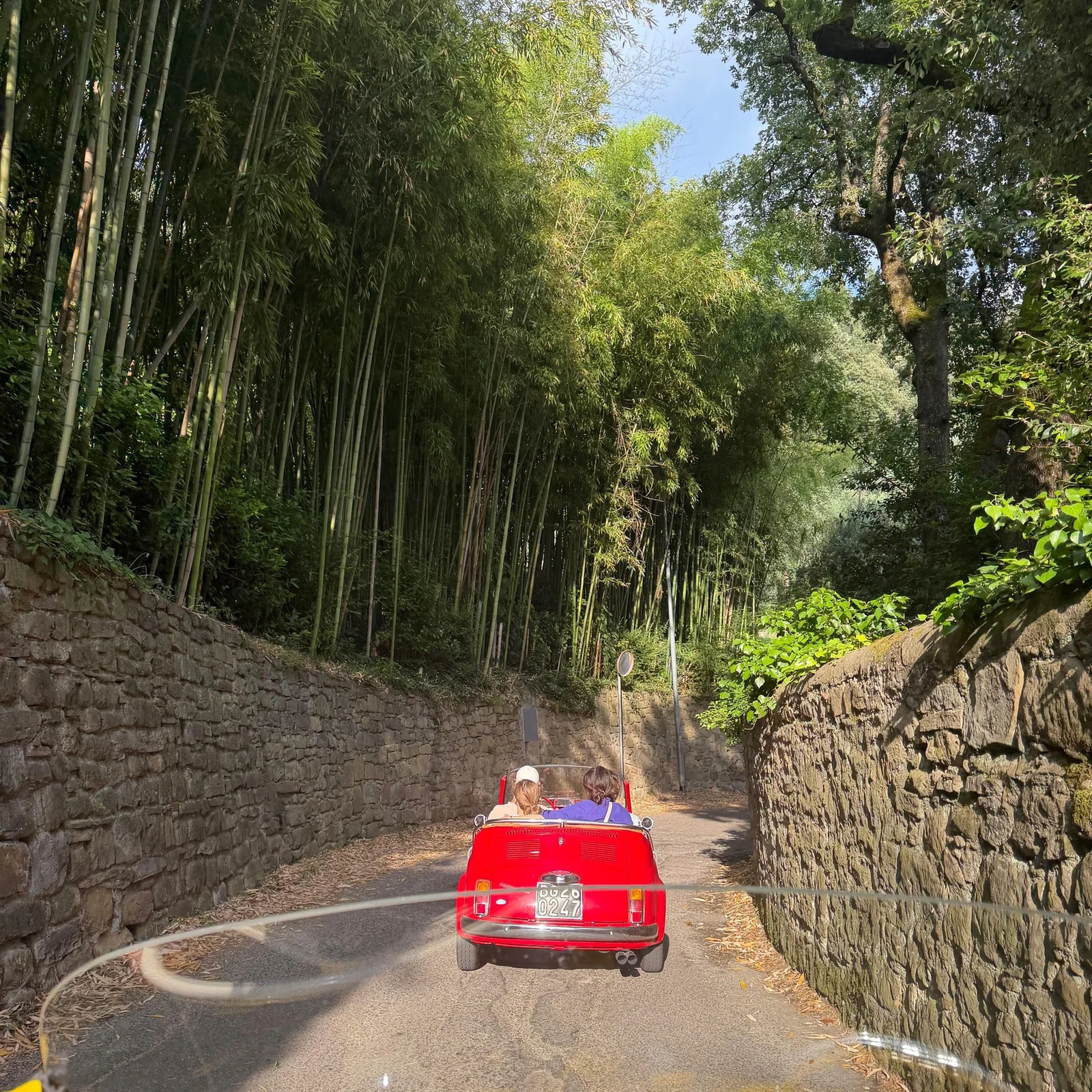 See Florence from the hills in a Fiat 500 convertible