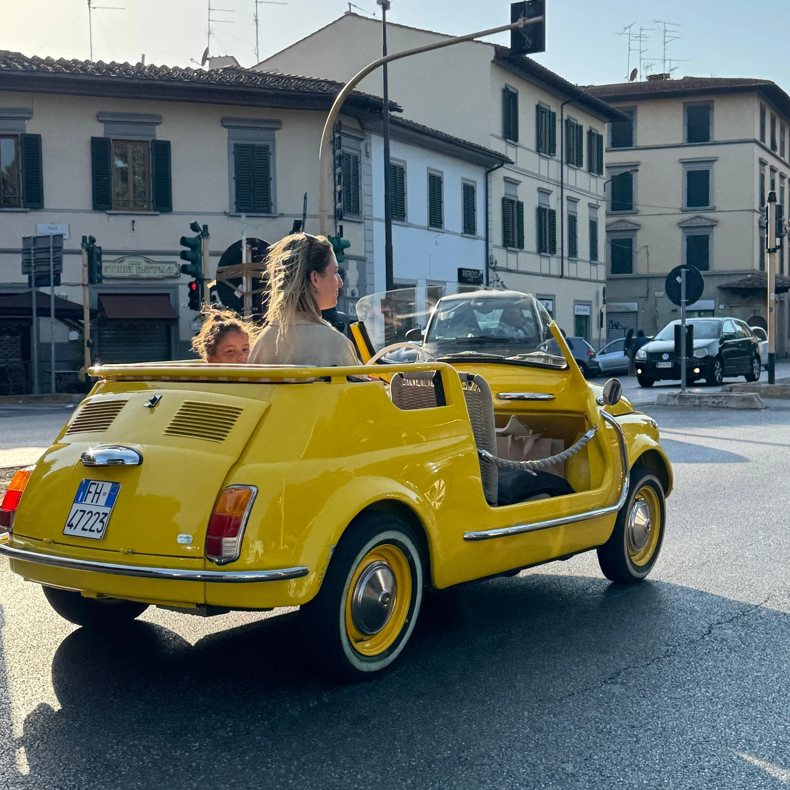 See Florence from the hills in a Fiat 500 convertible