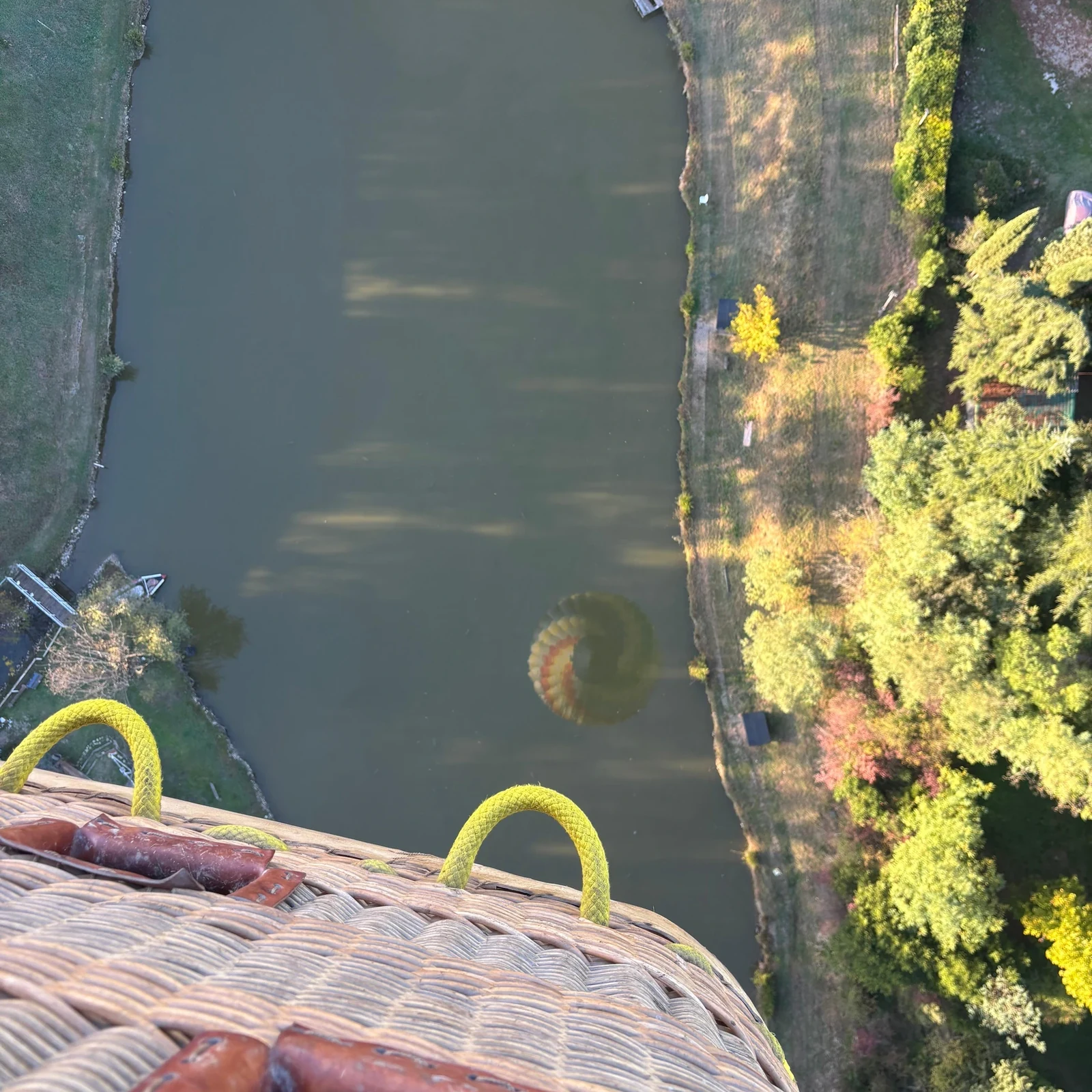 La Toscane vue d’une montgolfière