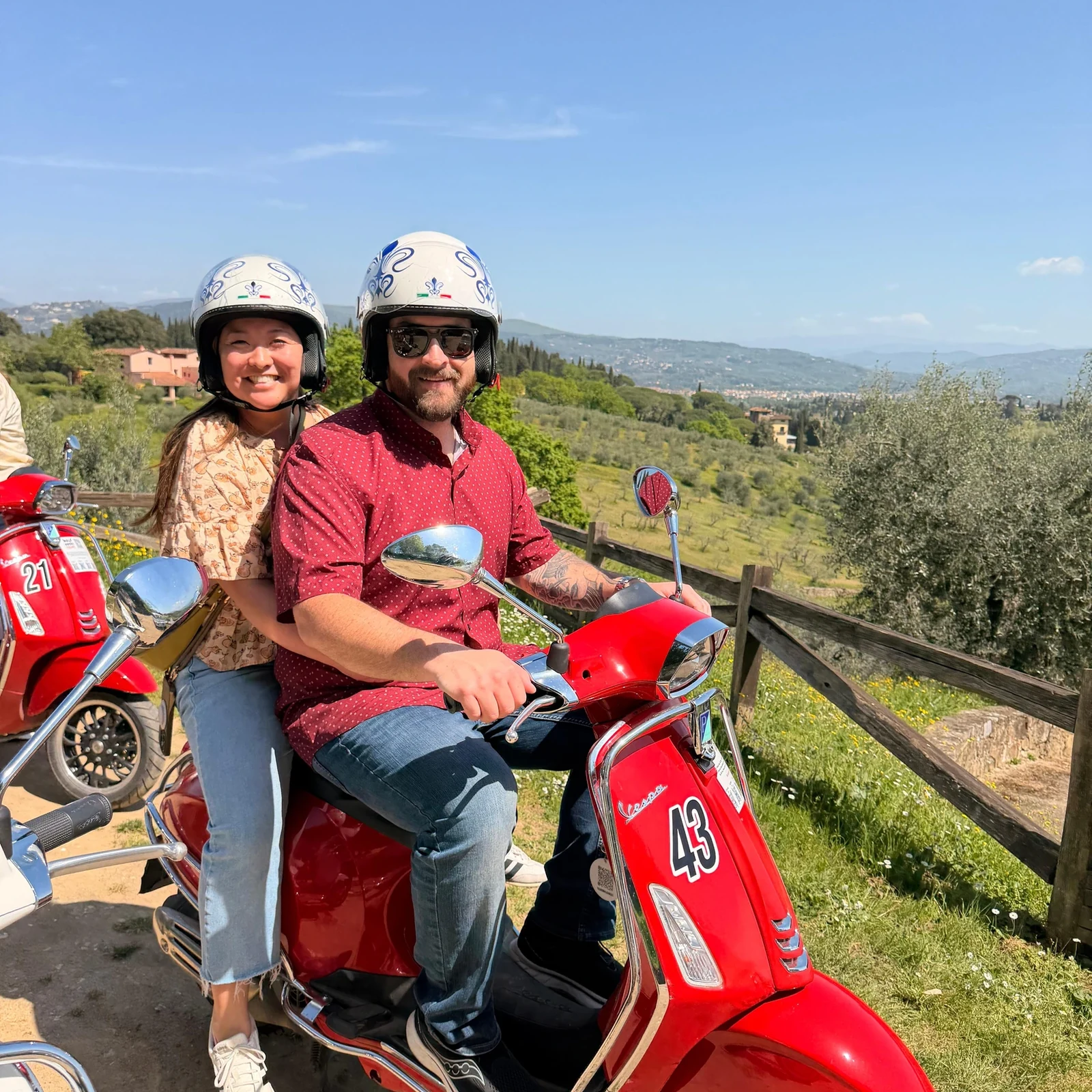 De Florence aux collines toscanes en Vespa
