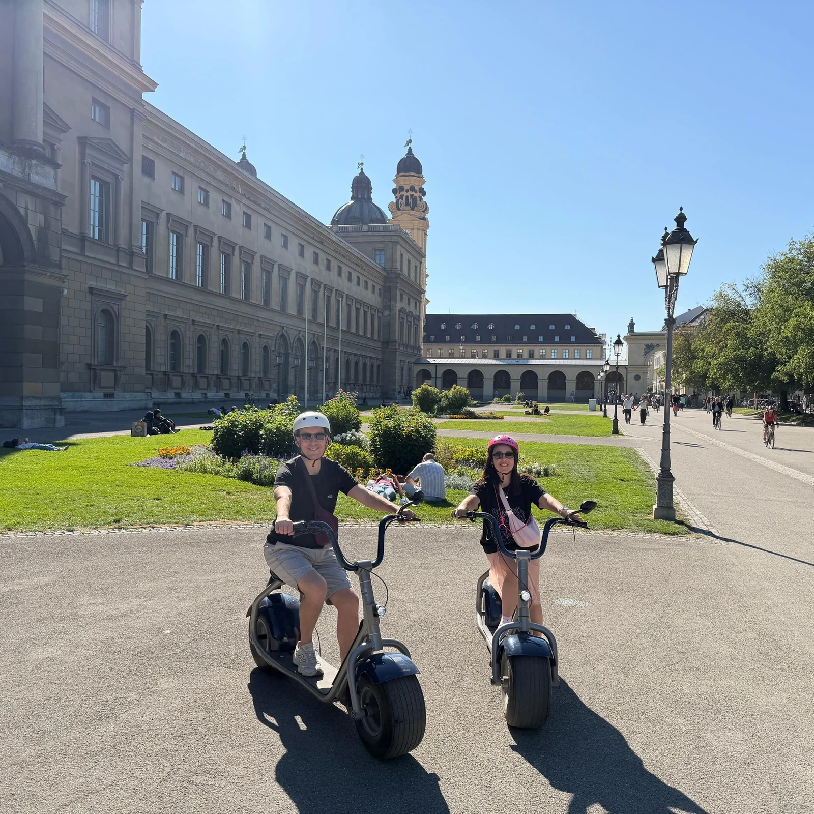 Munich en e-scooter à larges pneus