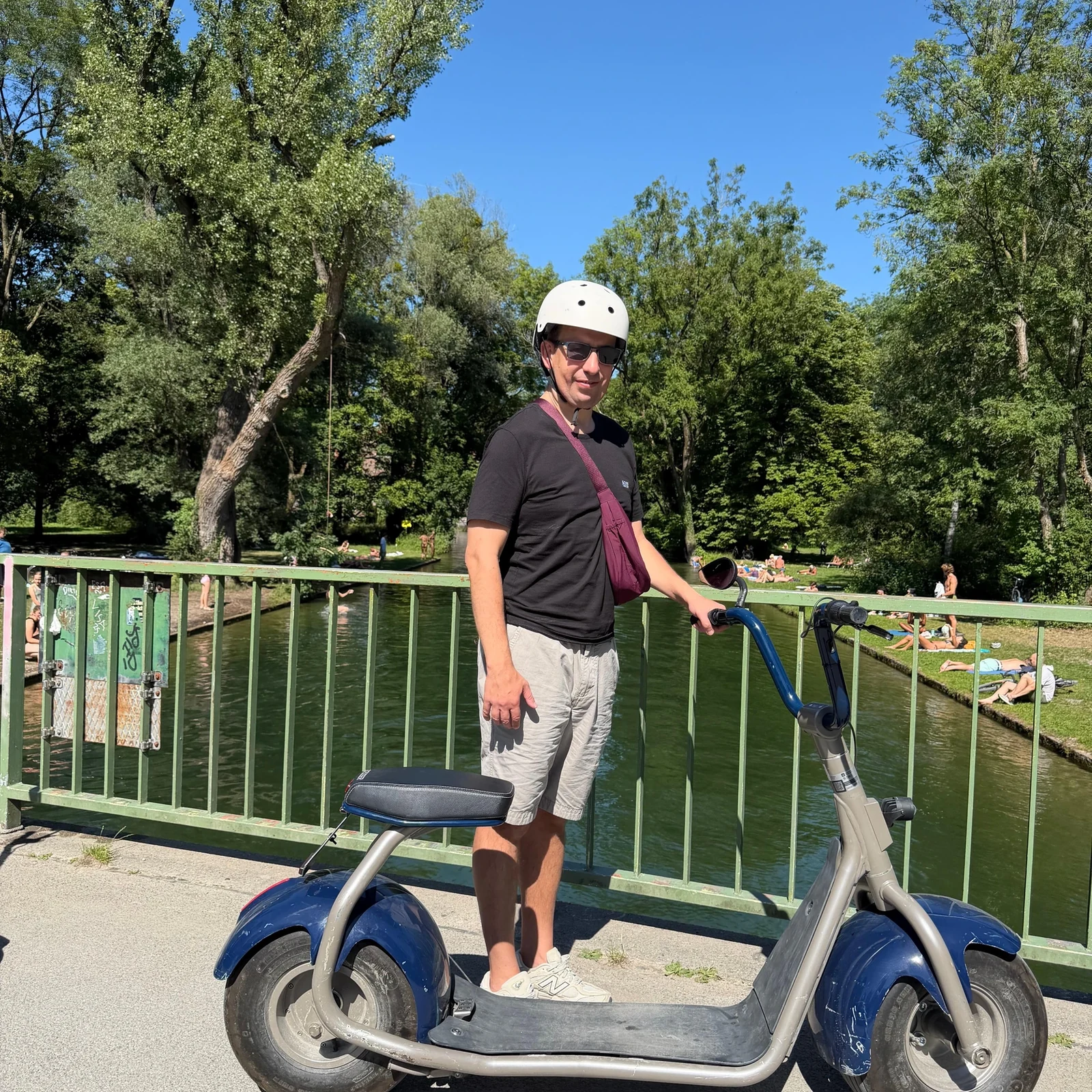 Munich en e-scooter à larges pneus