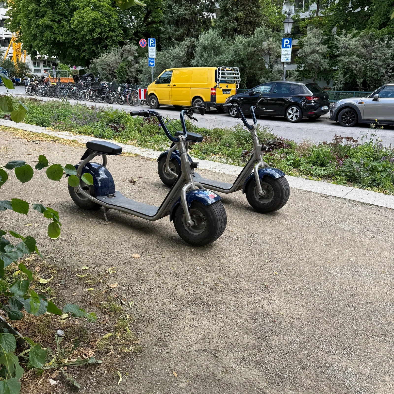 Munich en e-scooter à larges pneus