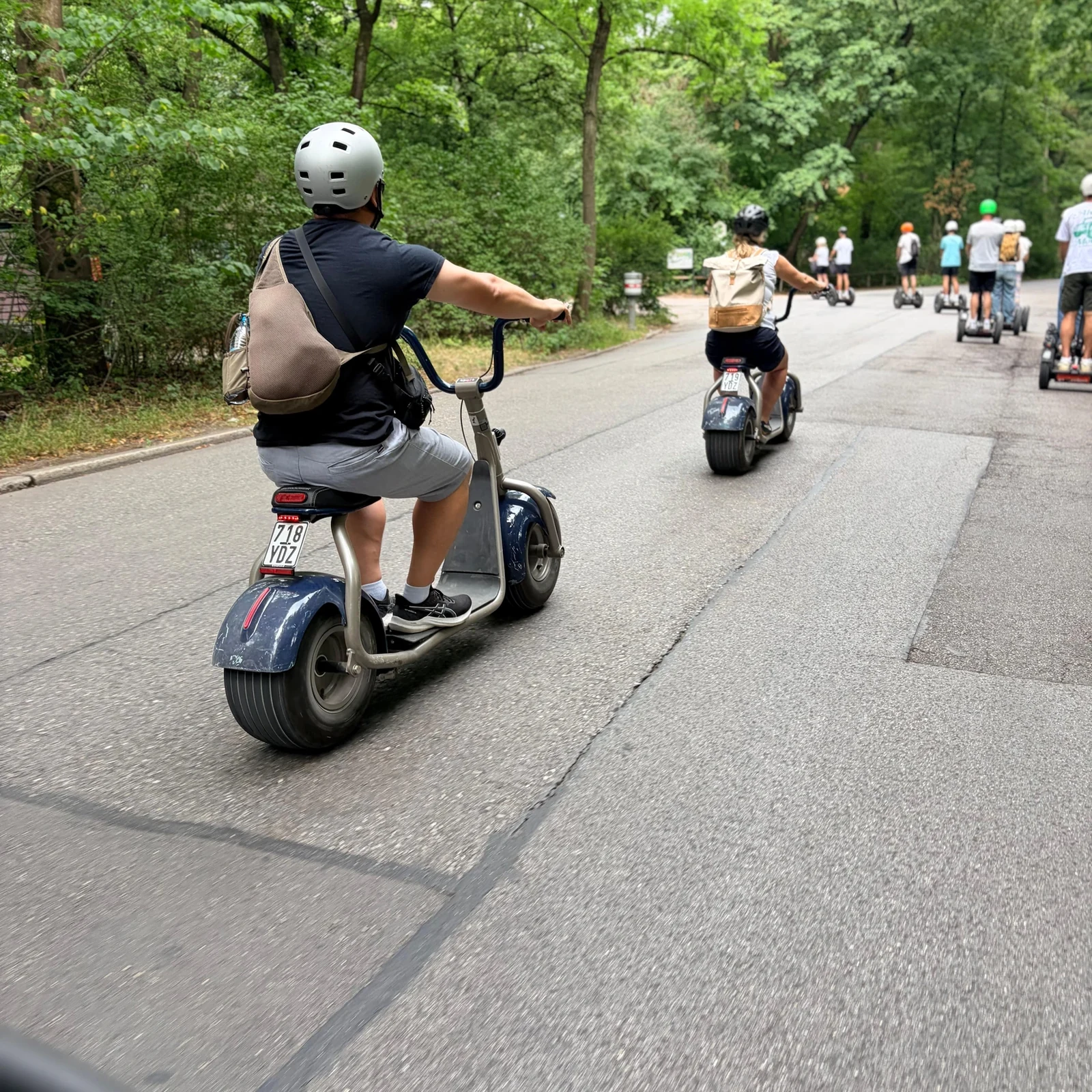 Munich en e-scooter à larges pneus