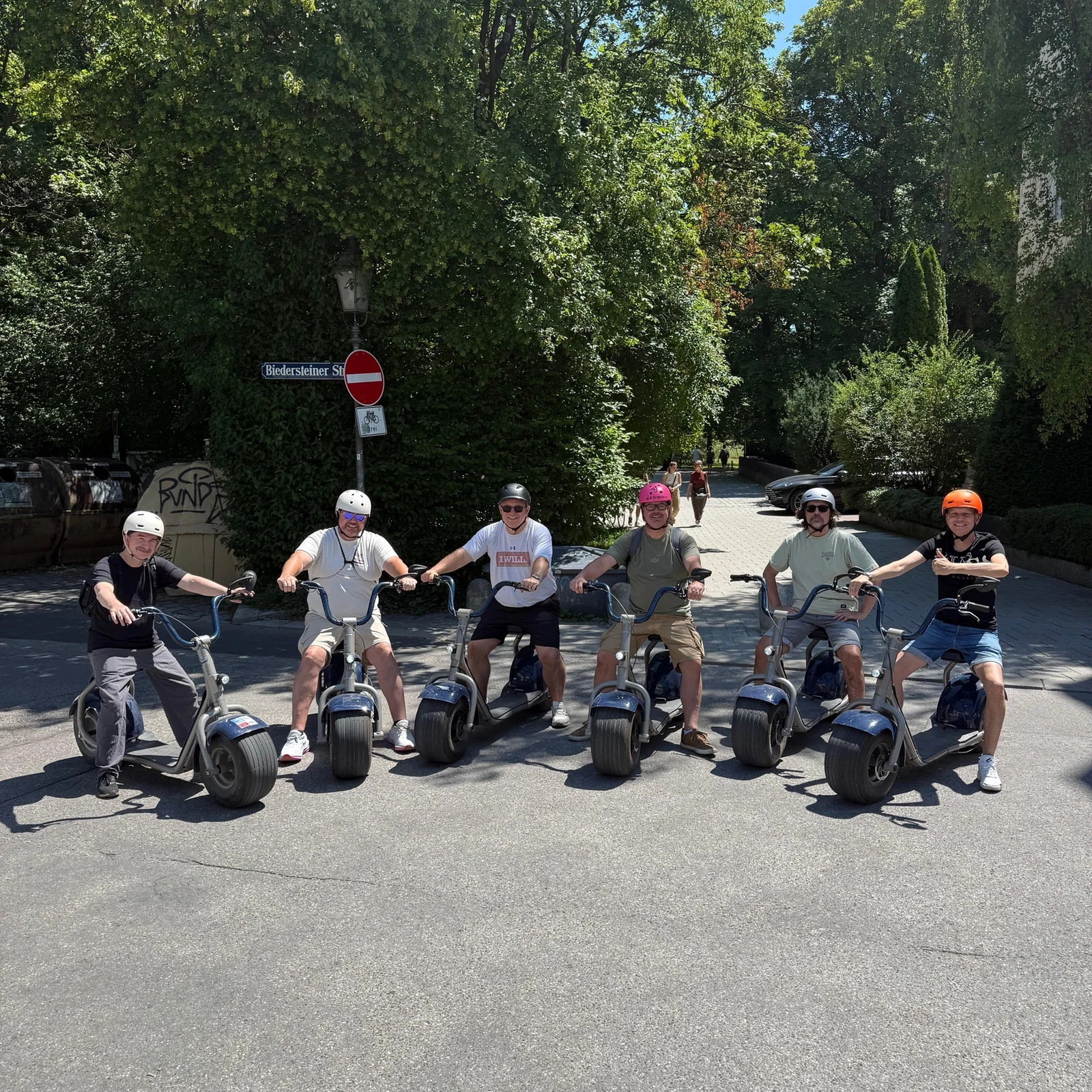 Munich en e-scooter à larges pneus