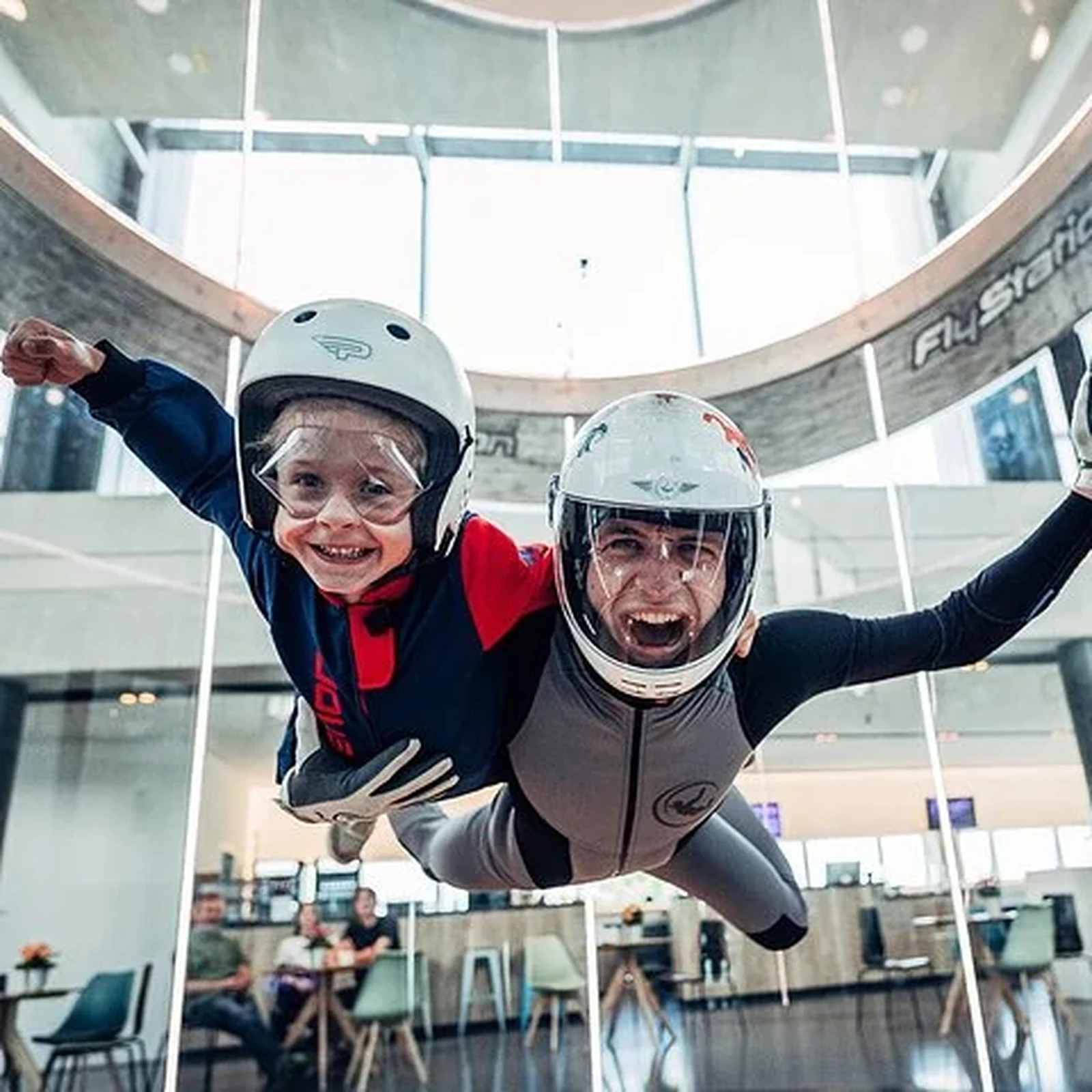 Fly in the wind tunnel at FlyStation Munich