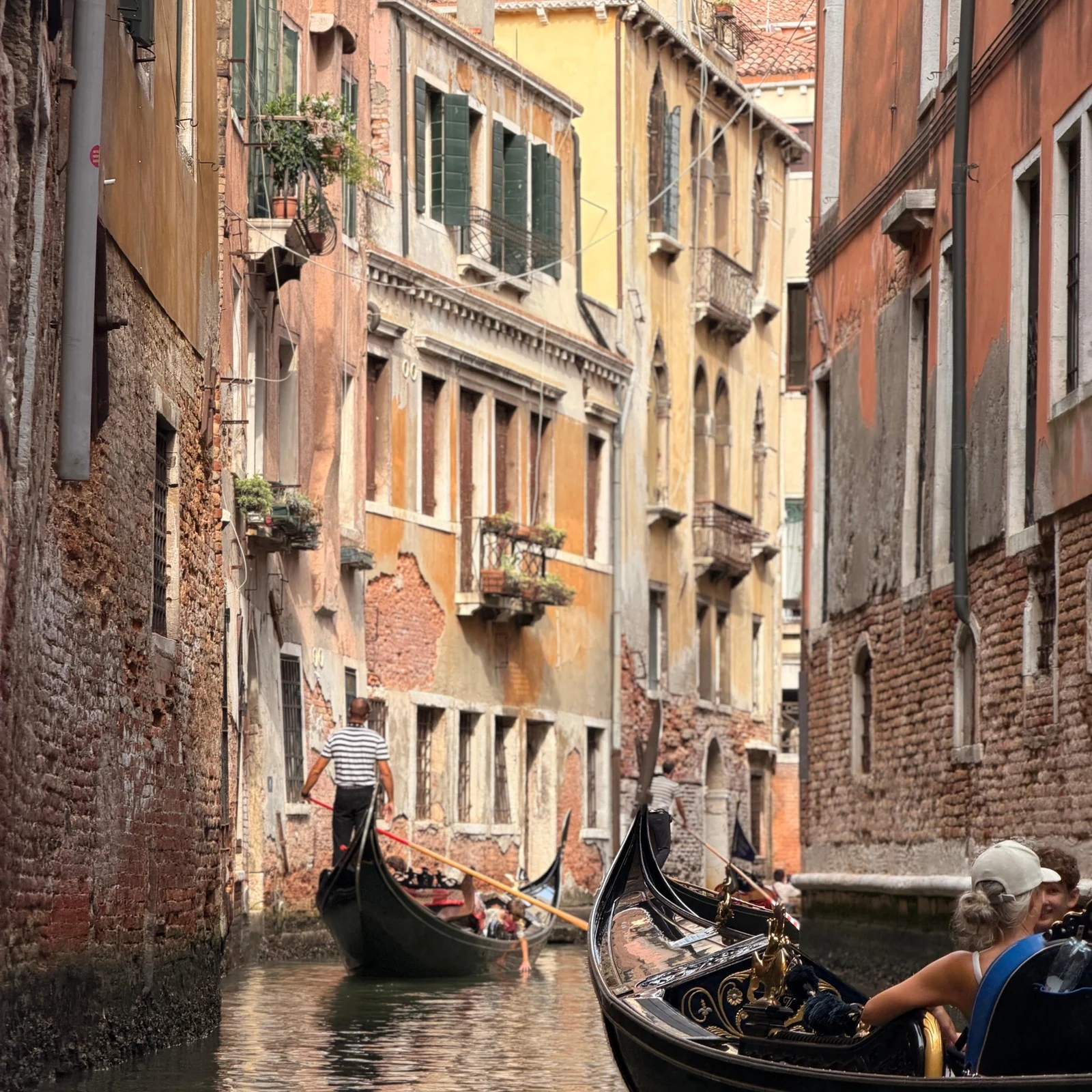 Venedig von einer Gondel auf dem Grand Canal aus erleben