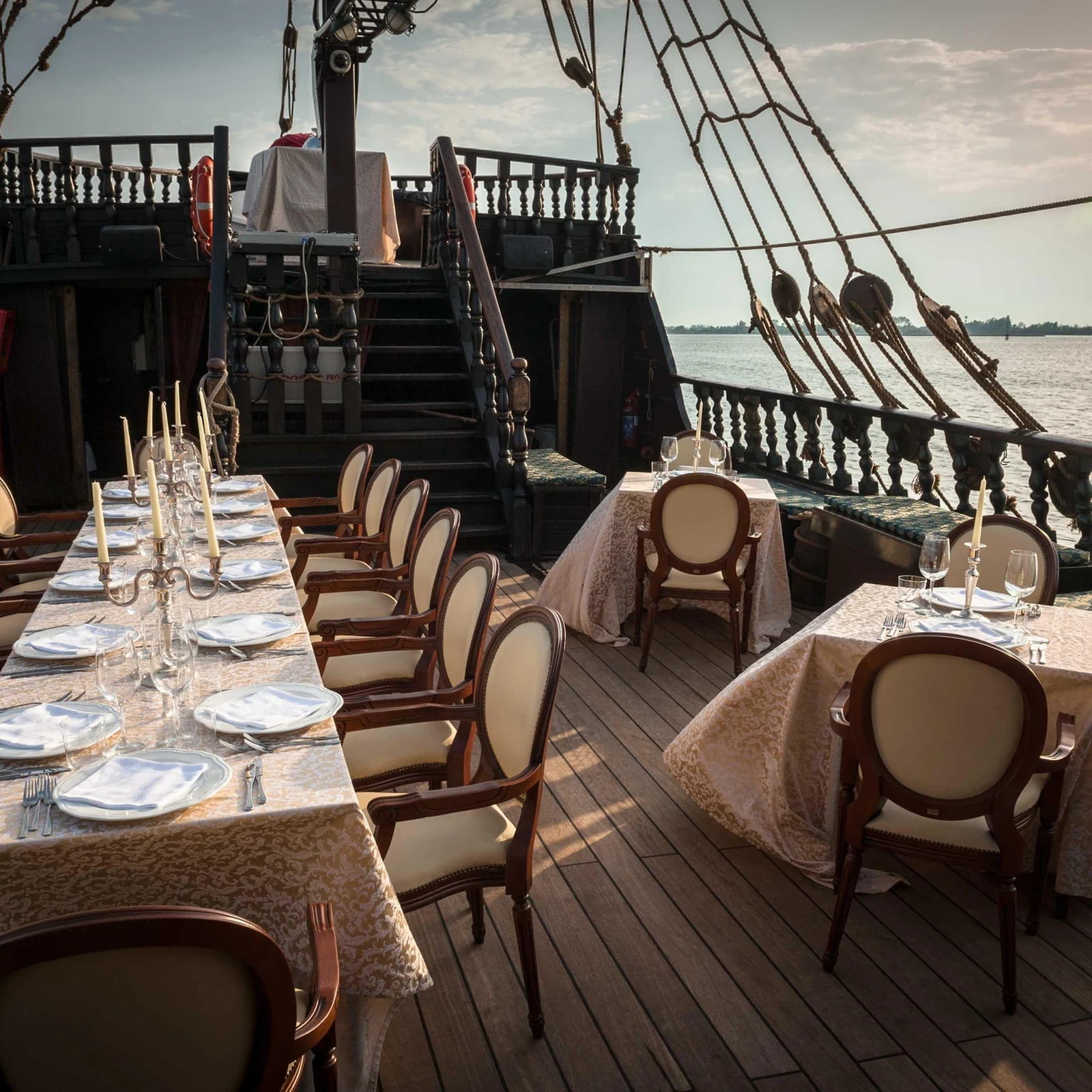 Un dîner à bord d’un galion dans la lagune de Venise