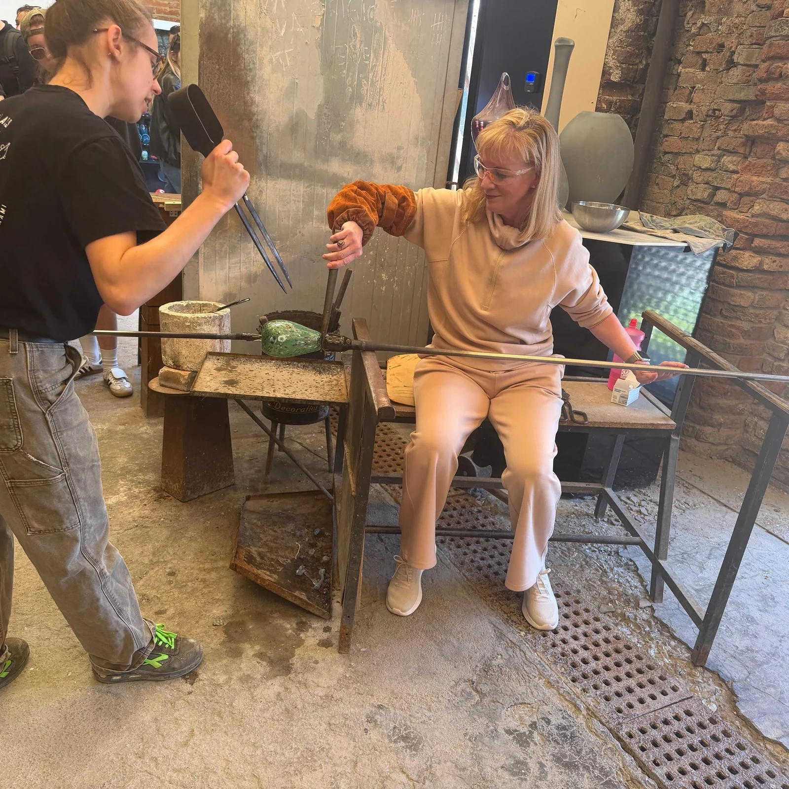 Fertige dein eigenes Glasstück auf Murano